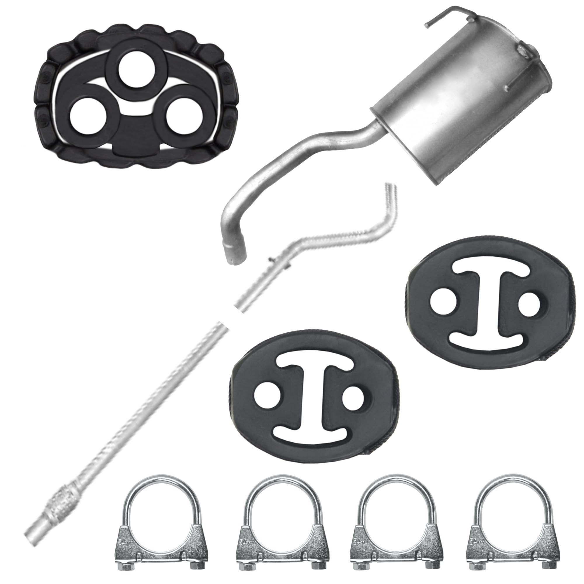 EDEX Auspuff für Fiat Panda 2 II ab 2003
