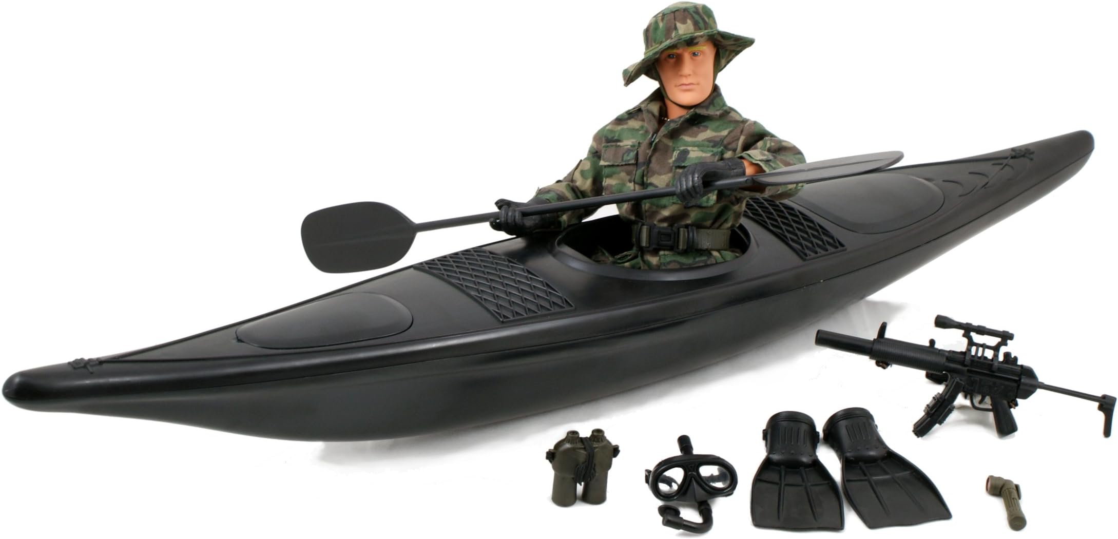 World Peacekeepers Military Kayak 12" Figure Playset