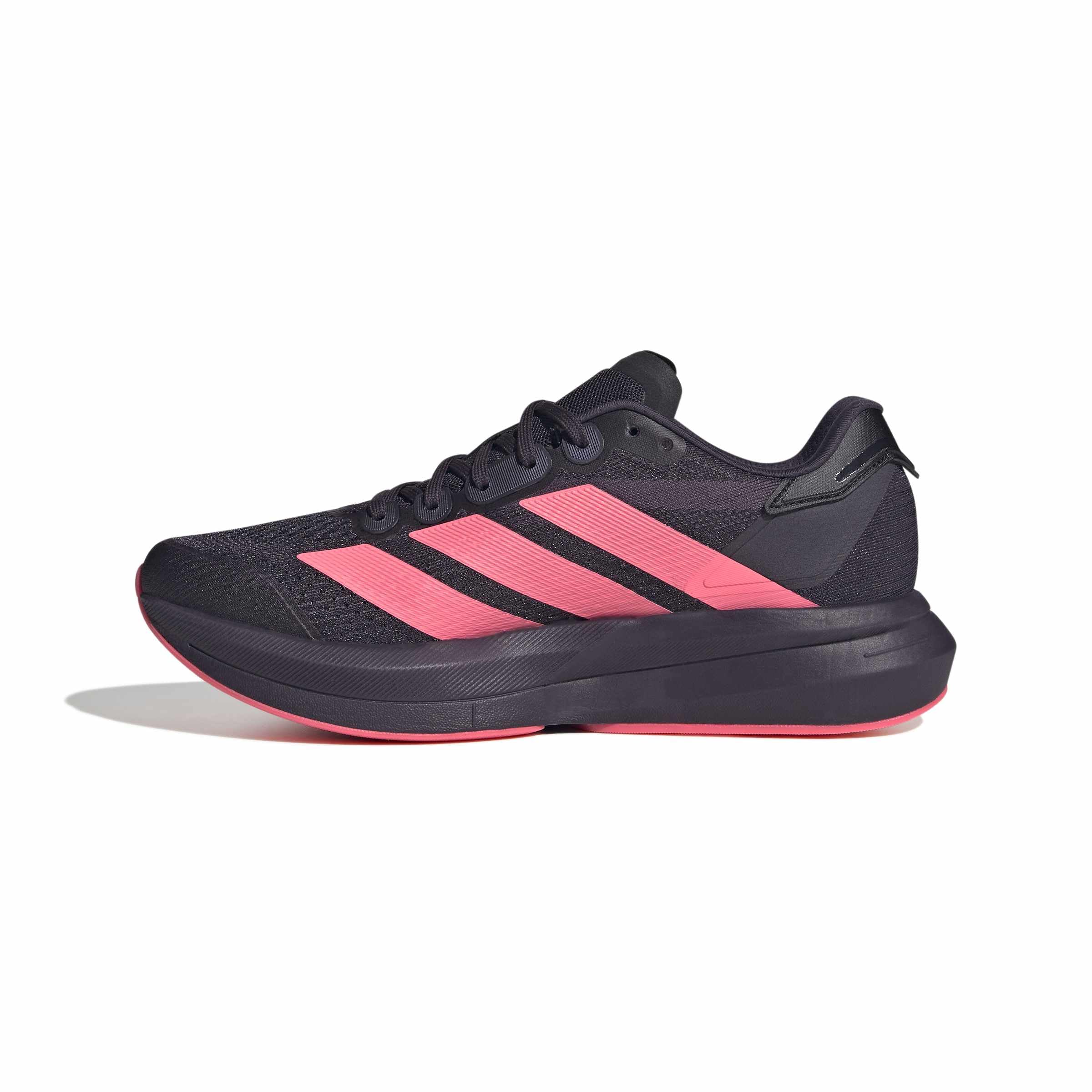 adidas Herren Duramo Speed 2 Running Shoes, Aurora Black/Acid red/Lucid red, 45 1/3 EU