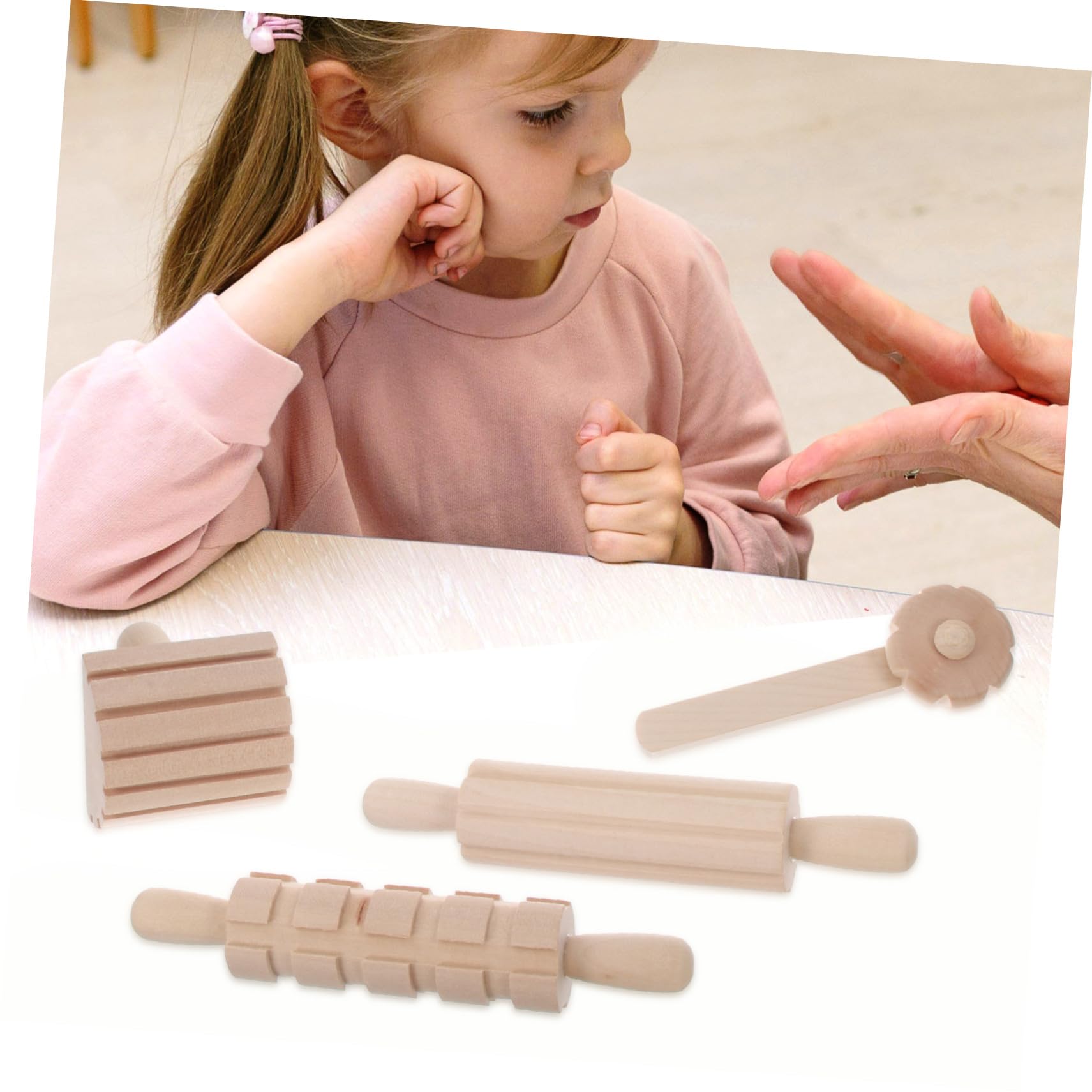 Outil en Bois pour Modelage Garçon et Filles 1 Set , Lot de 12 de Pièces