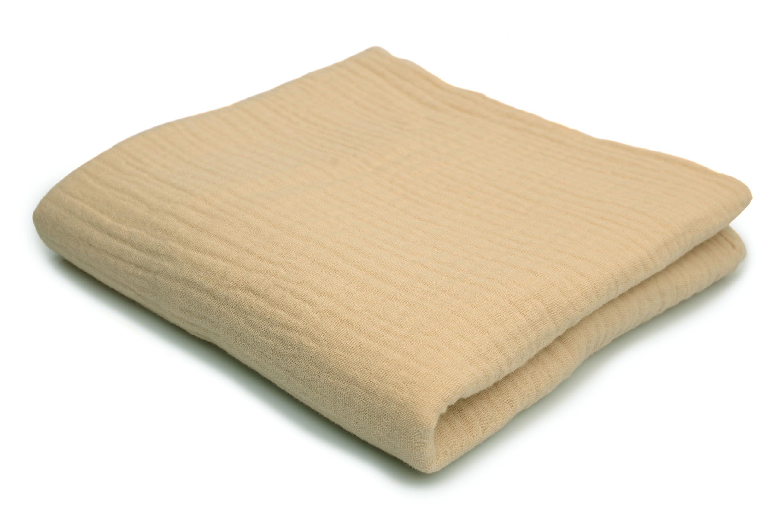 Cotton Muslin Double Gauze 50 x 130 cm (Warm Beige) — image 1