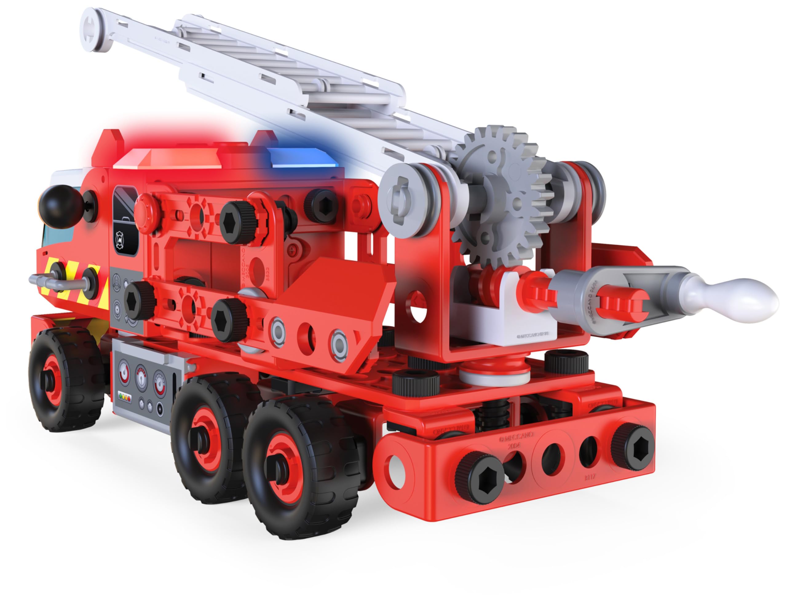 MECCANO Junior - Firetruck - Kit de construcción de Modelo Steam Camion de Bomberos con Luces y Sonidos - 6056415 - Juguetes Niños 5 años +