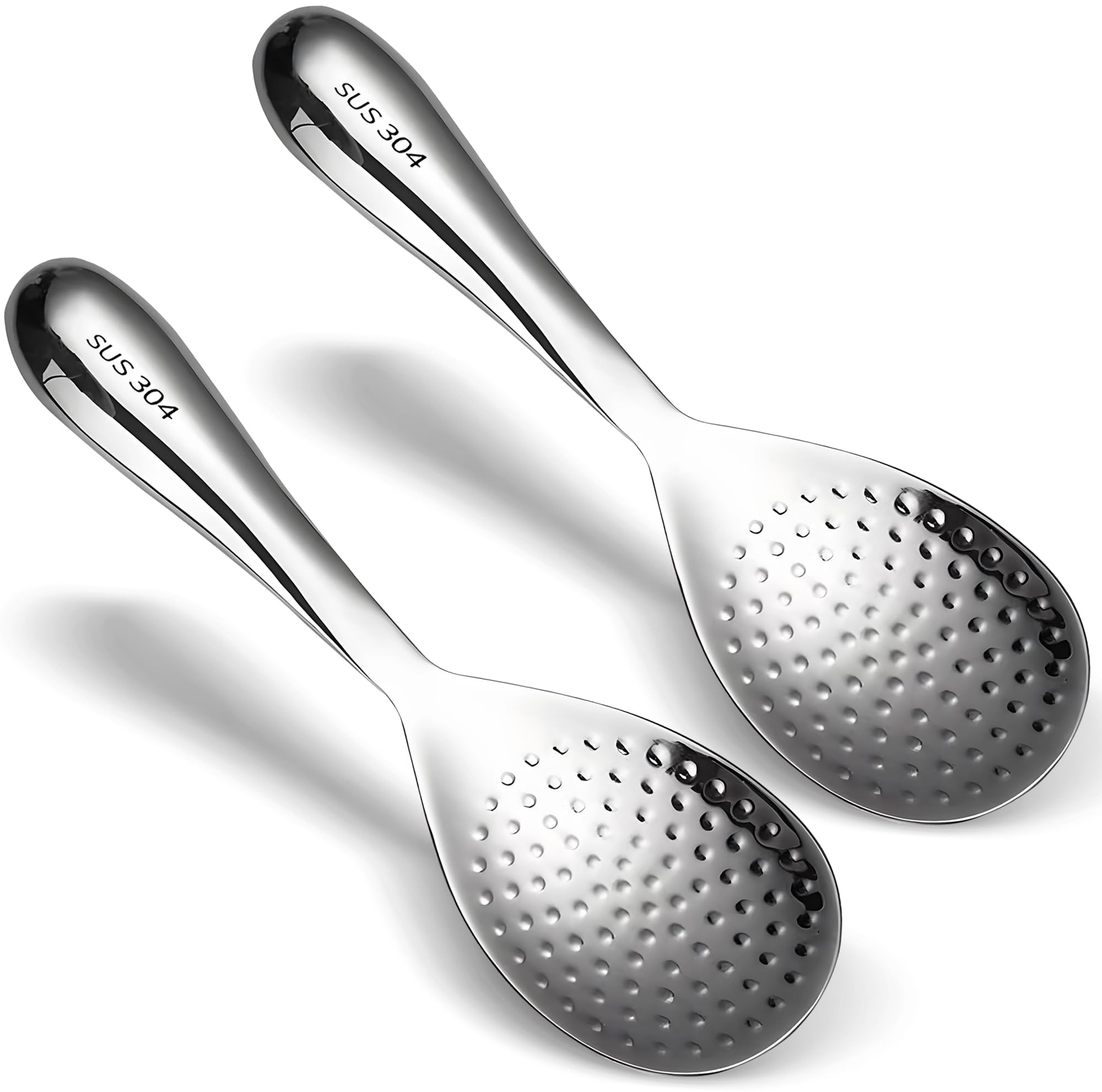 Stainless Steel Rice Spoons - Durable & Nonstick -10