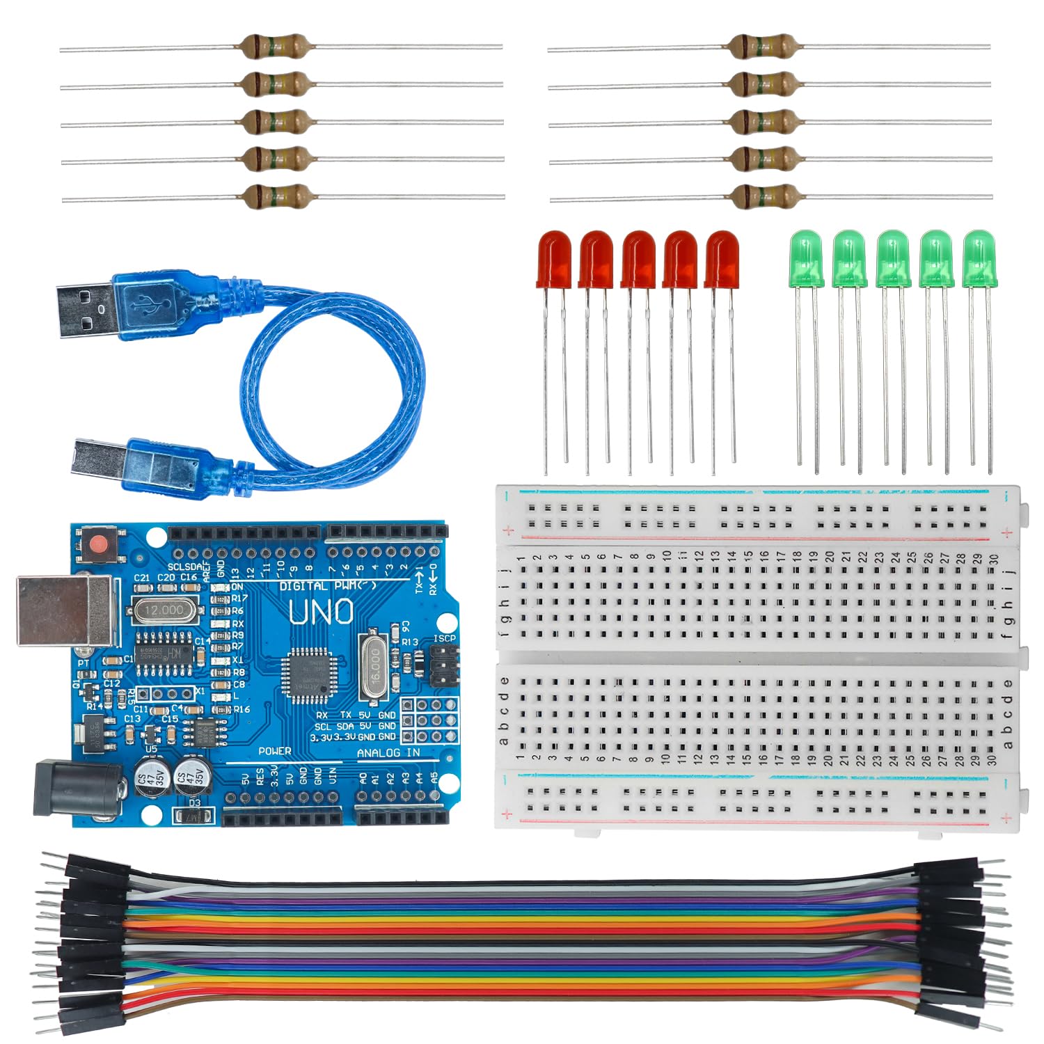 Electronic Spices Combo of DIY Electronic Starter Kit Compatible with Arduino Projects