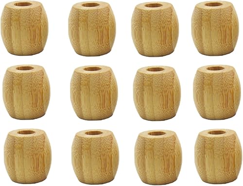 Paquete de 12 soportes de bambú para cepillos de dientes, biodegradables y ecológicos, compostables, organizador para baño grande y pequeño, soporte