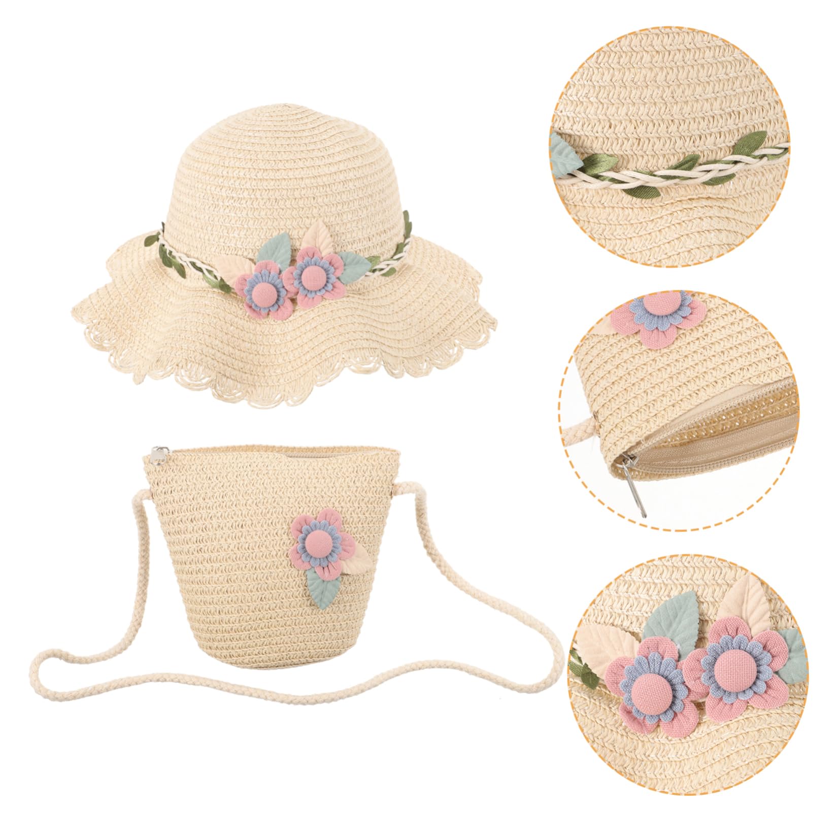 Beavorty Cappello da Sole per Cappello da Pescatore per Bambine Cappello da Bambina Carino Sombrero da Bambina Cappello da Sole per Bambine Cappello Floscio per Bambine Cappello da