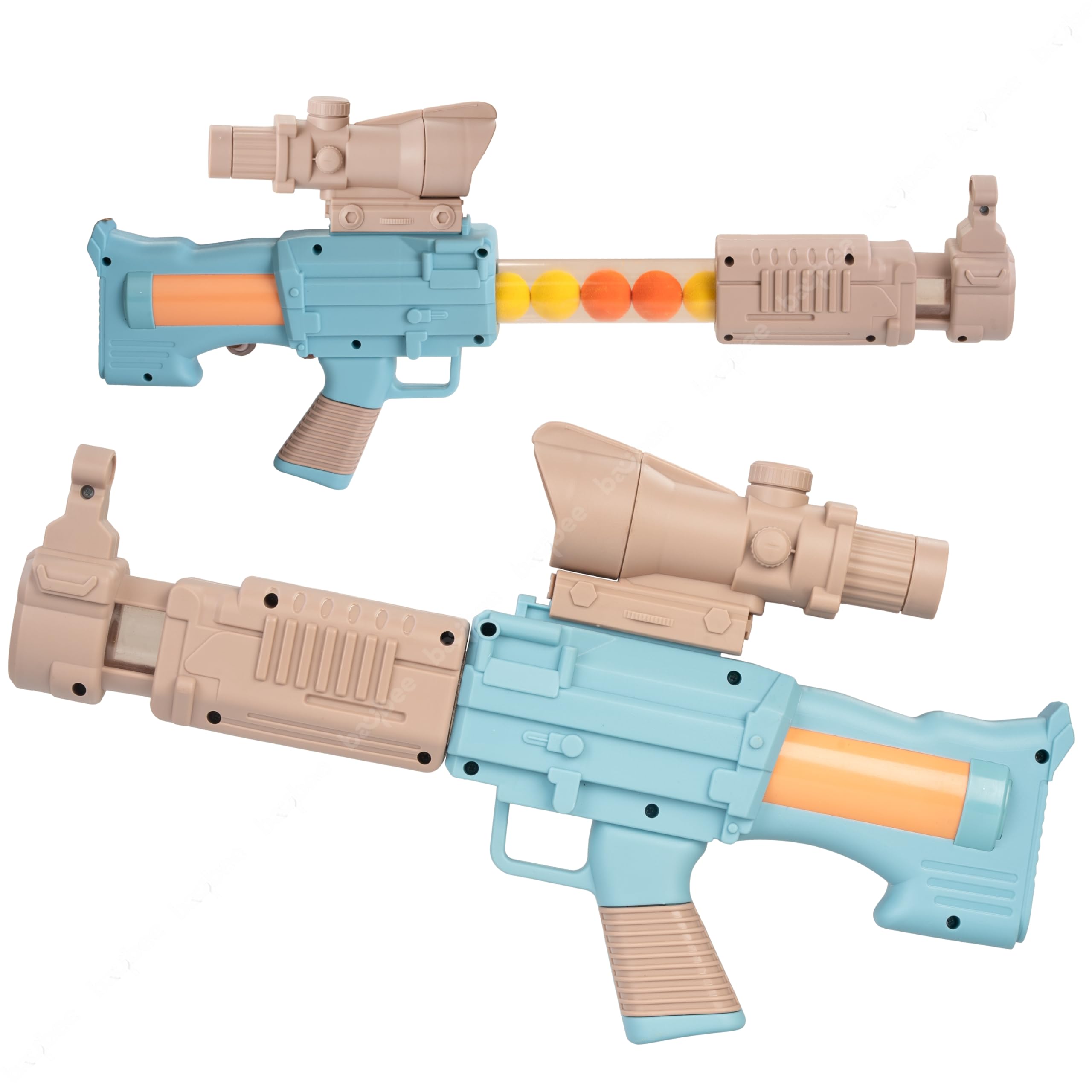 Baybee Space Explorer Pneumatic Gun for Kids, Include 12 Orange & 12 Yellow Soft Foam Balls, Sniper Bullet Gun Toy, Indoor Outdoor Use Pretend Play Pistol Toy Gun for Kids 4+ Years Girls Boys Toddlers (B0DB1K71XV) Amazon Price History, Amazon Price Tracker