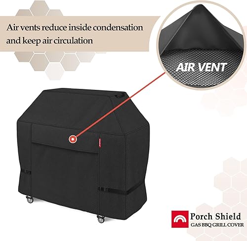 Miniatura 6 de Porch Shield Cubierta de parrilla de gas prémium de 50 pulgadas de ancho x 24 pulgadas de profundidad x 46 pulgadas de alto, cubiertas impermeables