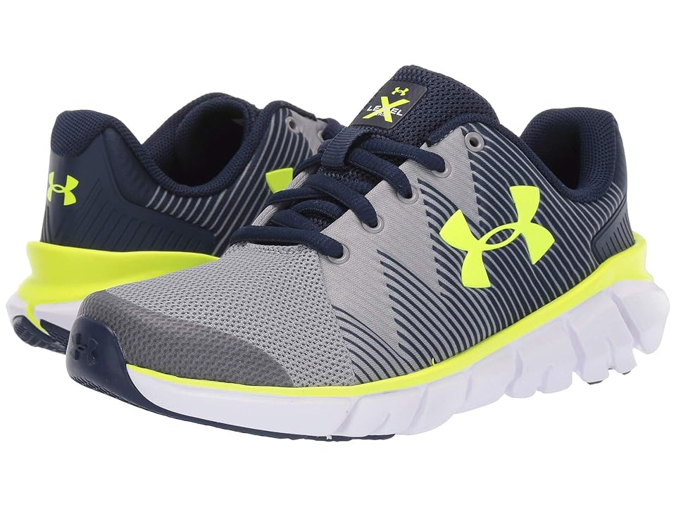 

Under Armour Kids UA BPS X Level Scramjet 2 (Little Kid) (Academy/Steel/High-Vis Yellow) Boys Shoes, Multi
