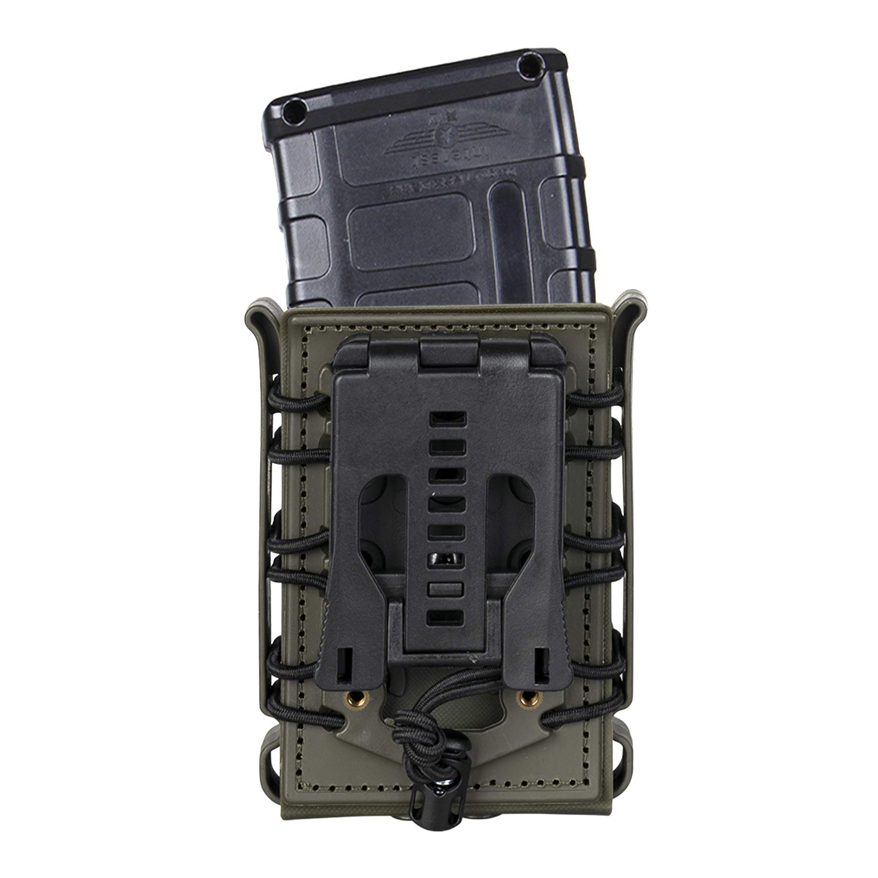 IDOGEAR Belt Magazine Pouch 5.56 Belt Clip Mag Pouches 7.62mm Softshell Rifle Mag Carrier for Belt M4/AR/AK Rifle Magazines