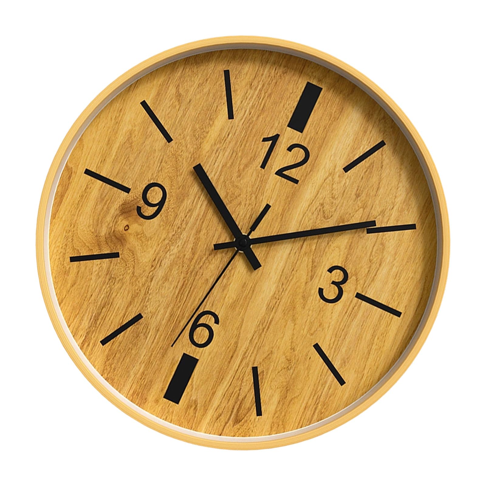 Piceioep Decorative Wall Clock, Silents Battery Operated Wall Clock Silents None Ticking Clocks Sweeps Movements Easy to Read Battery Operated Clocks