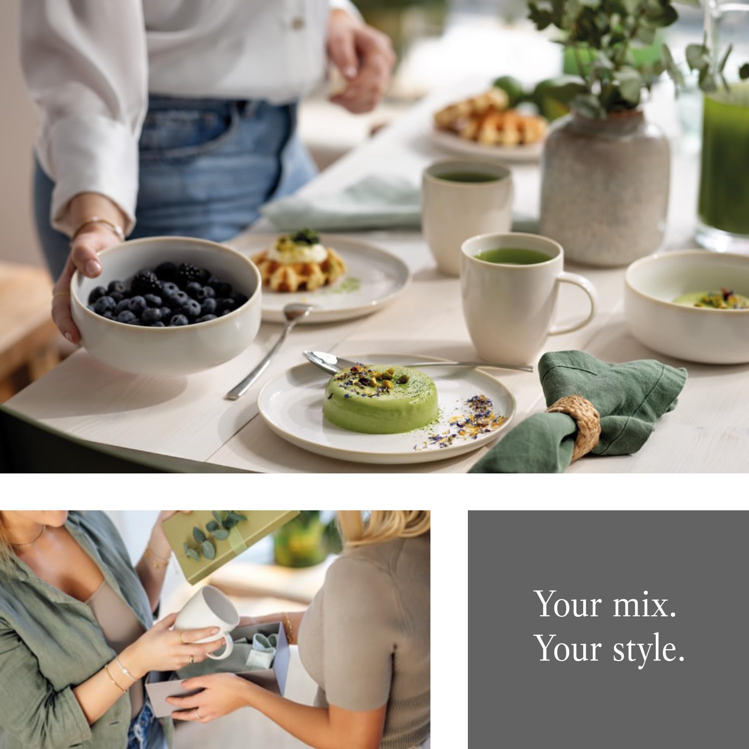 like. by Villeroy & Boch – świecznik dekoracyjny w kształcie drzewka Winter Glow, dekoracja świąteczna z porcelany Premium