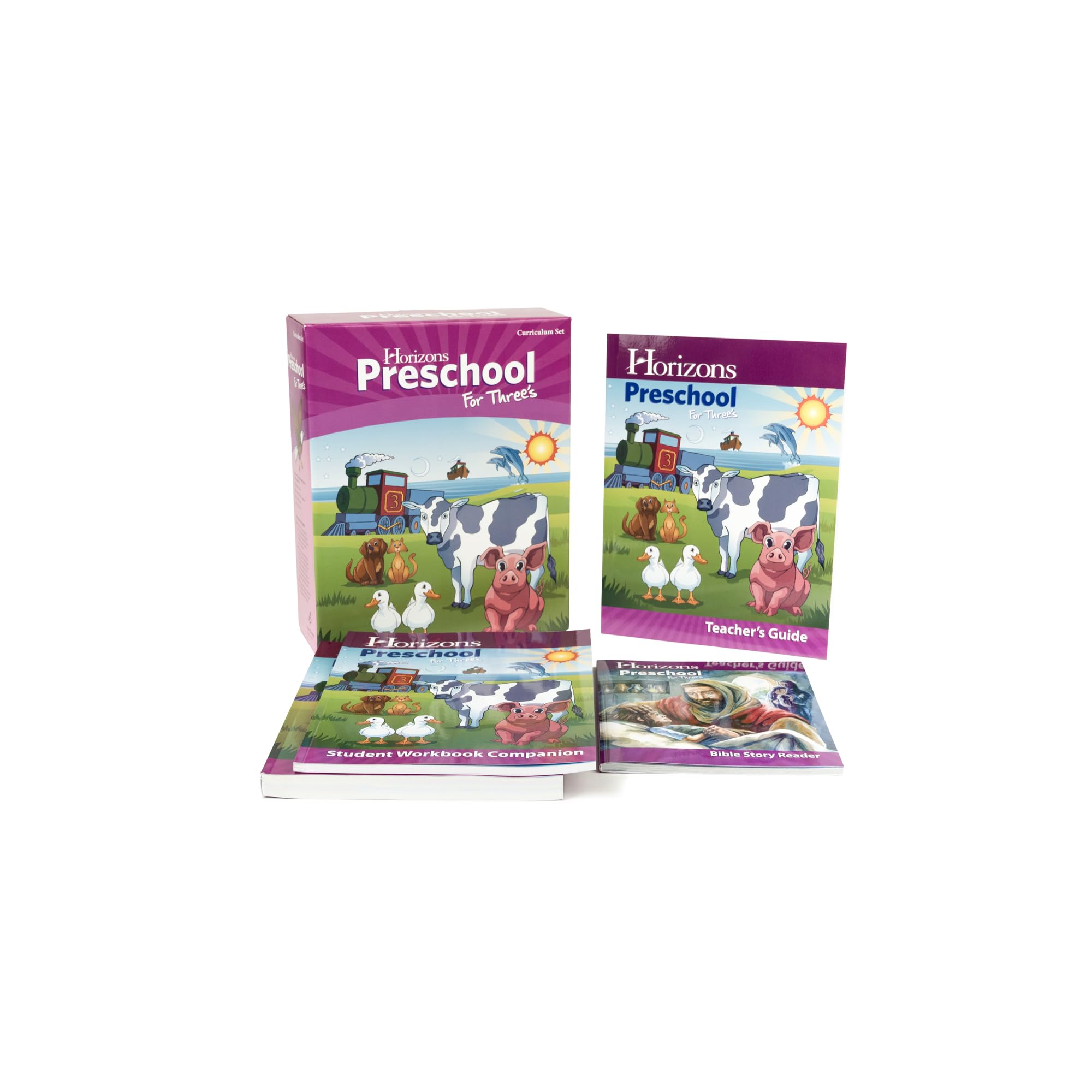 Horizons Preschool for Three's (3) Curriculum Set AOP (Alpha Omega), PRESCHOOL, PRE K KINDERGARTEN HOMESCHOOLING CURRICULUM SET