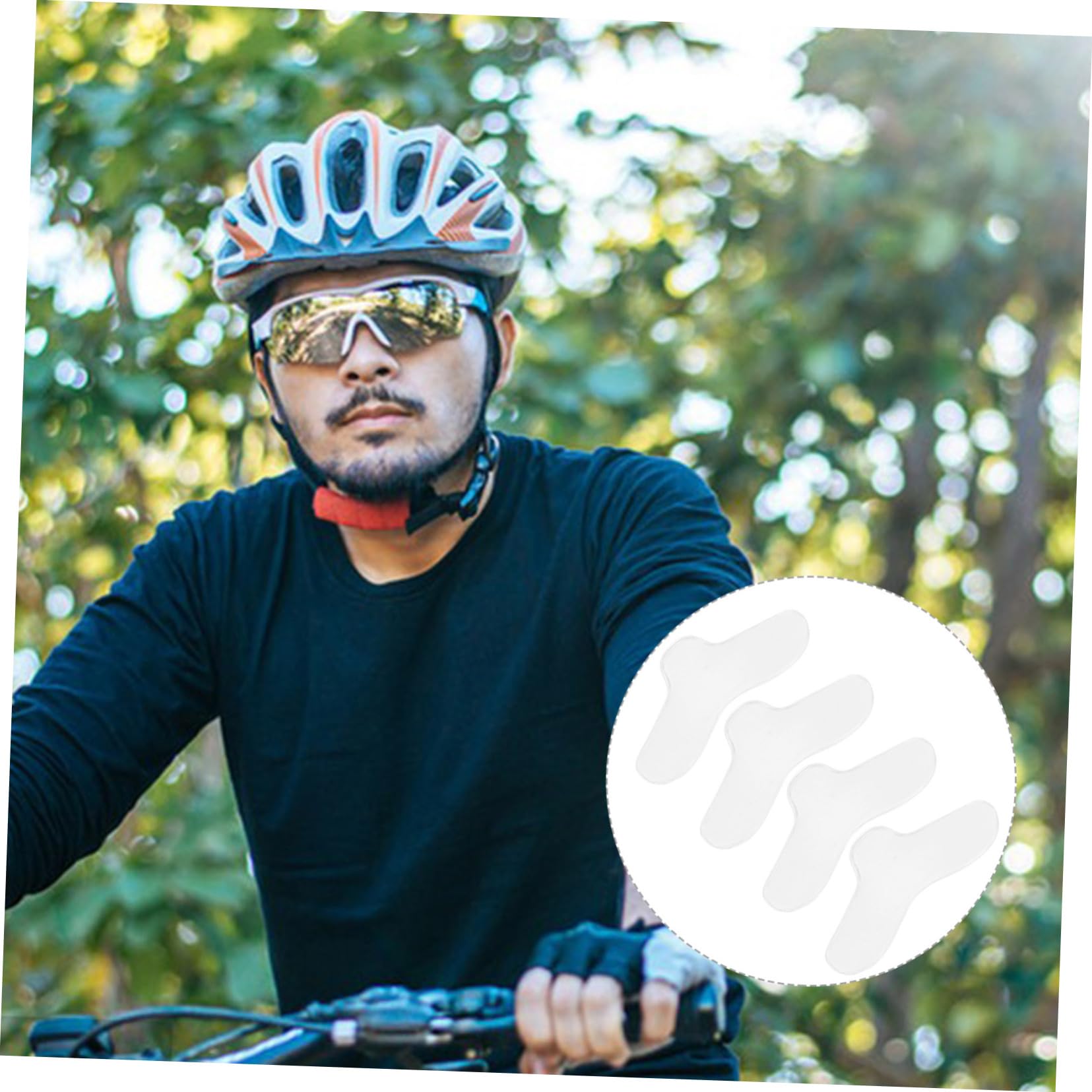 GALPADA 3sets Cycling Glasses Nose Pads Low Bridge Nose Pads for Glasses Comfortable Fit Replacement 4pcs*3