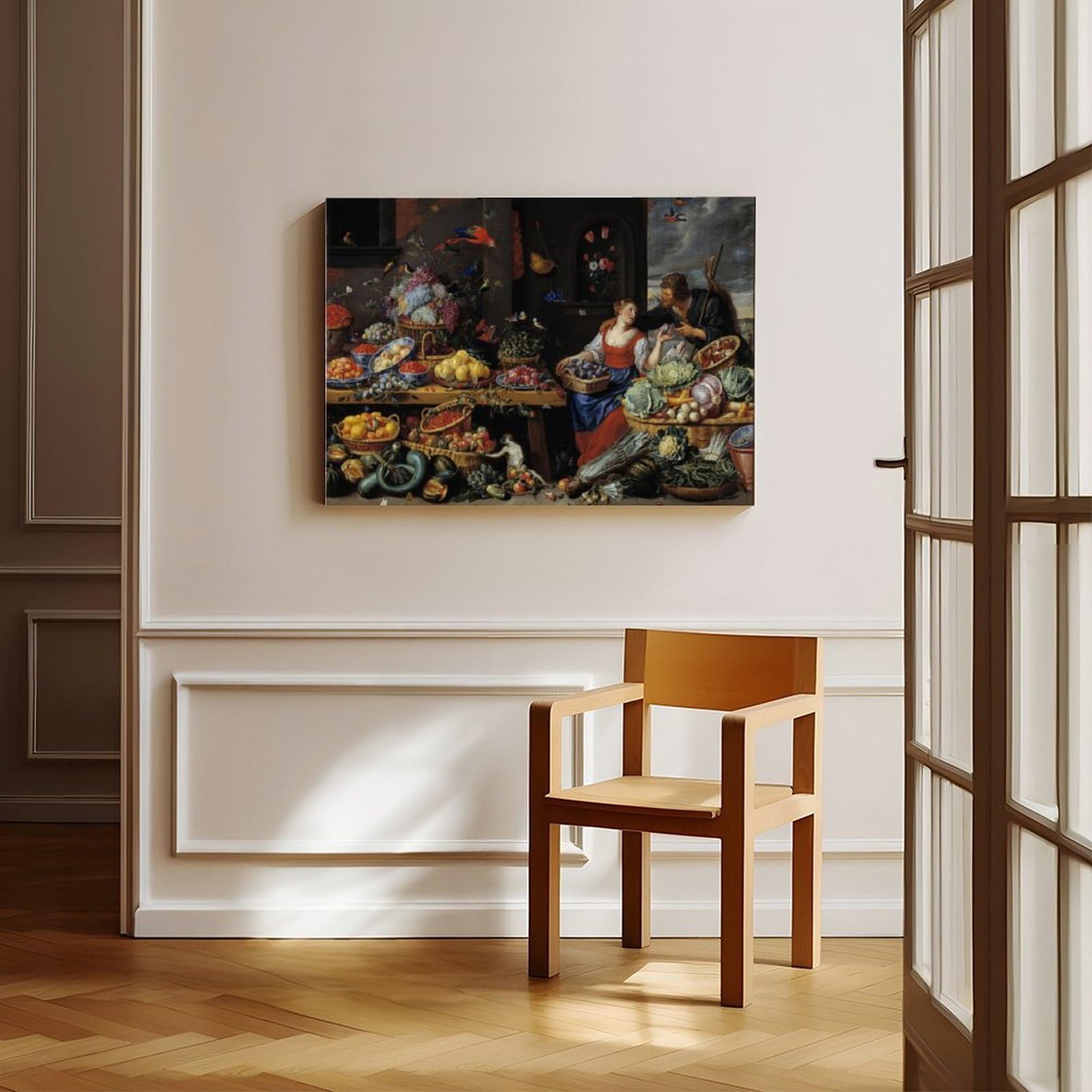 Poster su tela con un giovane venditore di frutta (1650 – 1660) poster su tela per soggiorno decorazione regalo