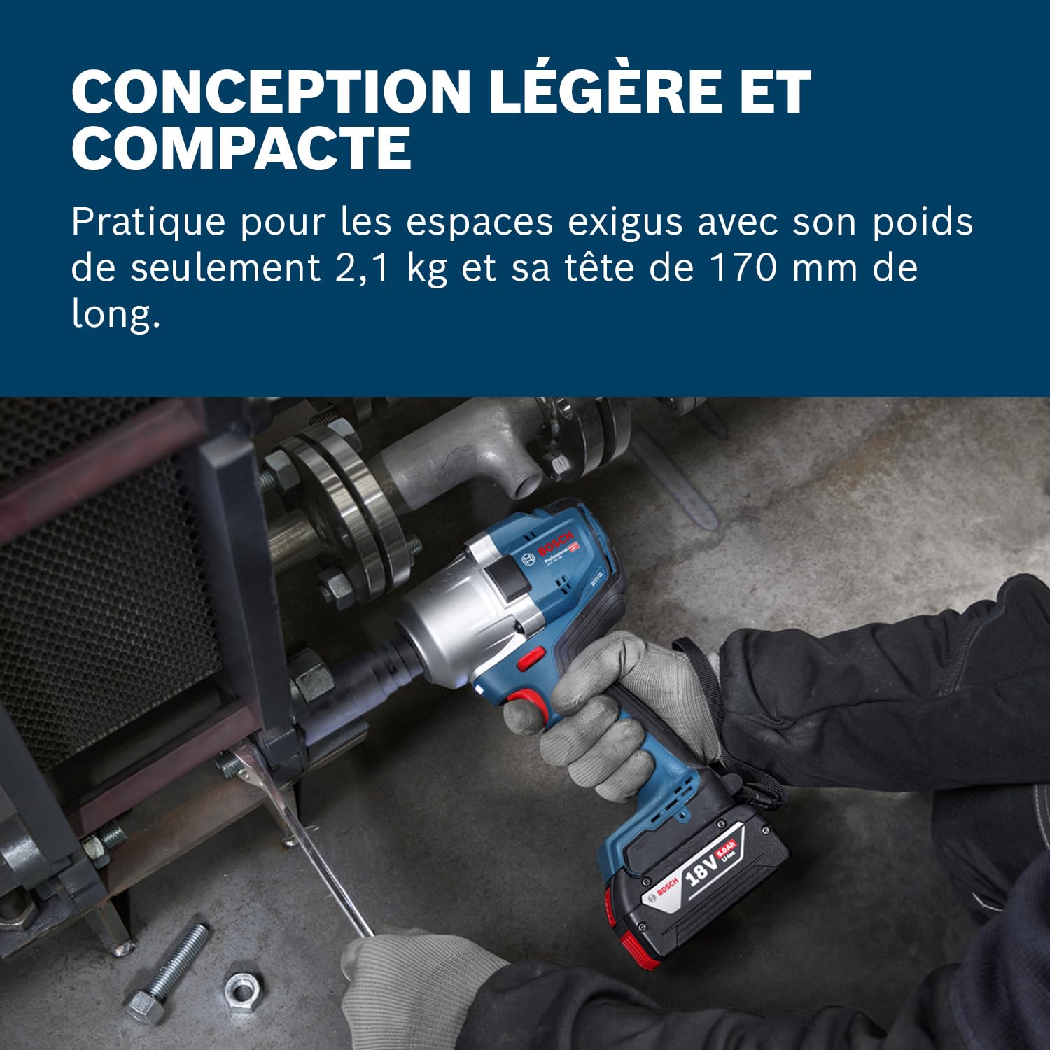 Bosch Professional 18V System Boulonneuse sans fil GDS 18V-780 (avec L-BOXX)