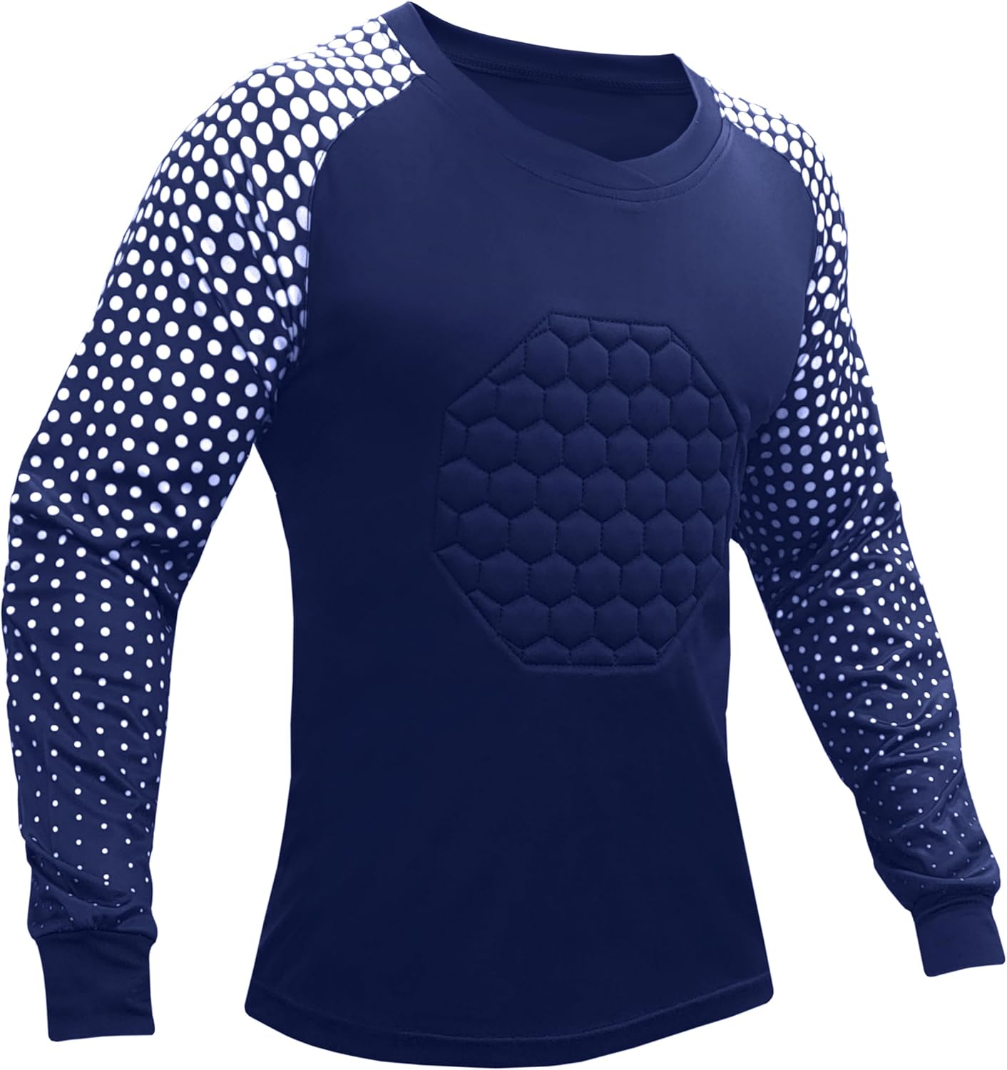 Soccer goalie shirt with padding