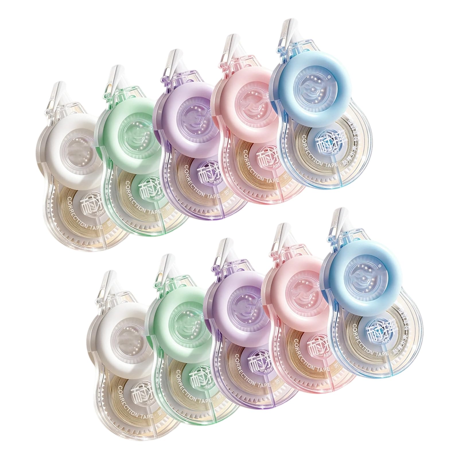 Ruban correcteur ergonomique beige correction recyclable école - 7