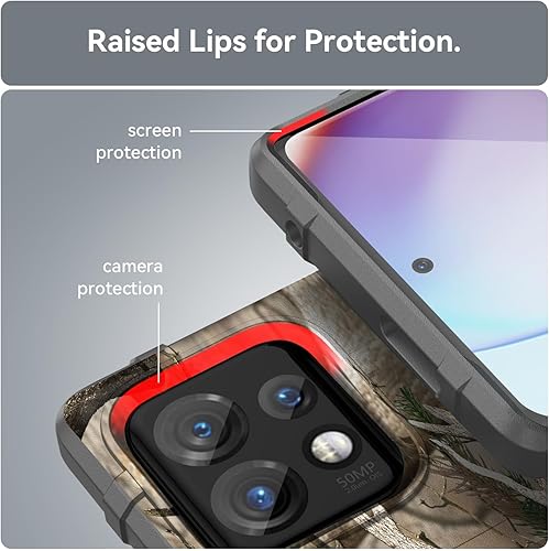 Miniatura 8 de Funda con clip para Motorola Edge Plus (2023), Nakedcellphone Special Ops camuflaje al aire libre Cubierta protectora resistente y trinquete