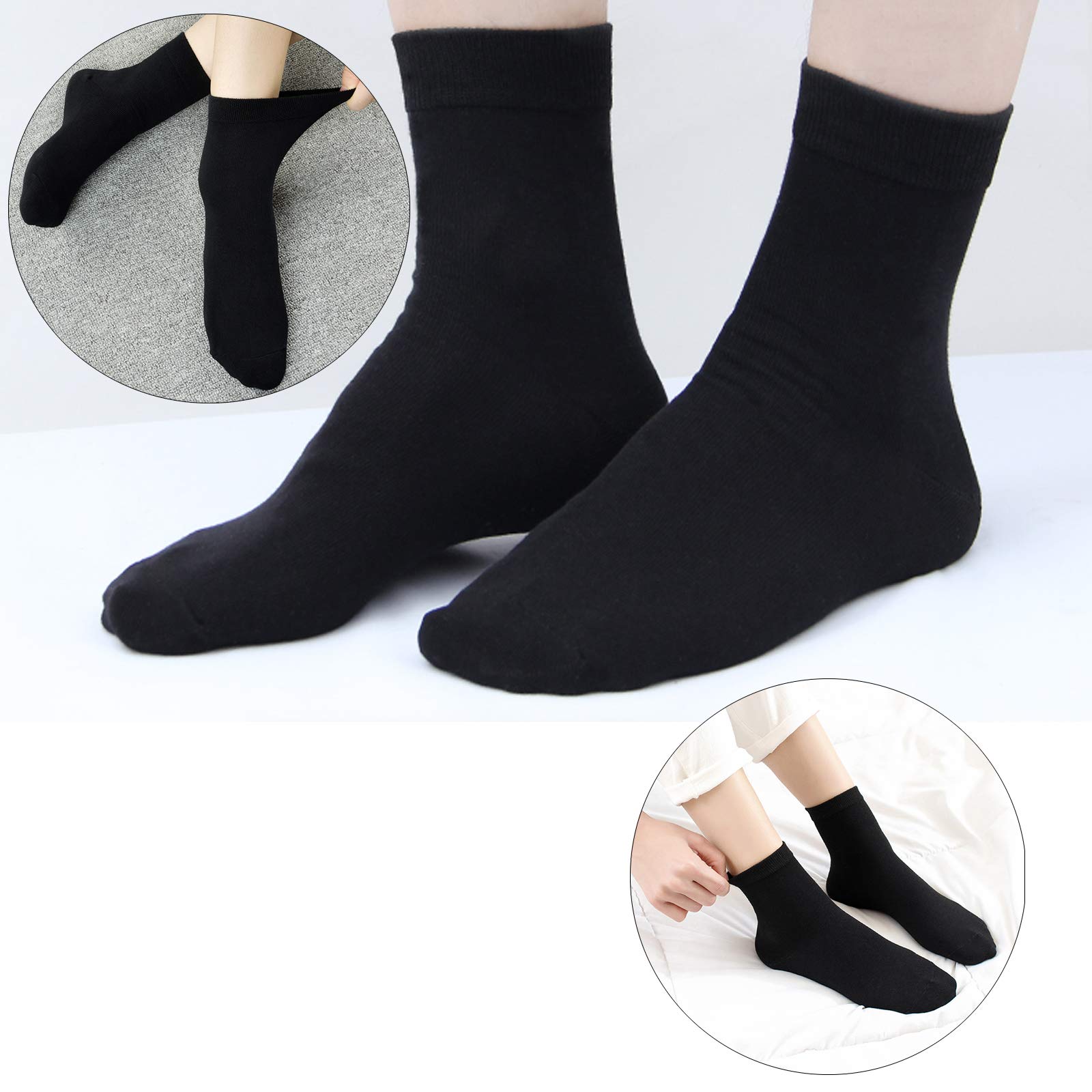 JAMEGIO 10 pares de calcetines deportivos para niños y niñas, transpirables, de algodón suave