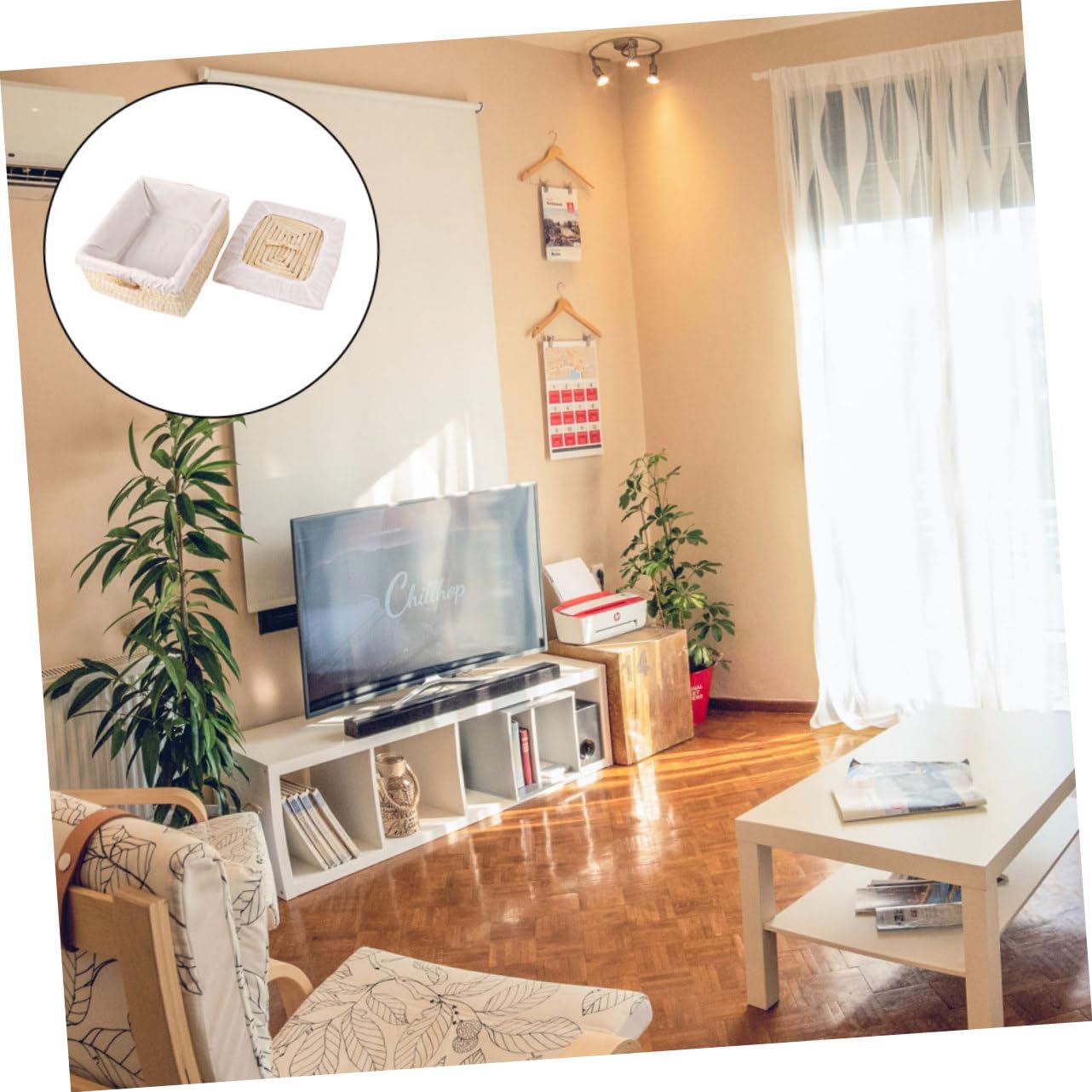 ABOOFAN Cesta De Almacenamiento De Pan De Ratán con Tapa para 5-10 Bollos Cesta De Almacenamiento Natural Contenedor De para El Hogar Color Beige