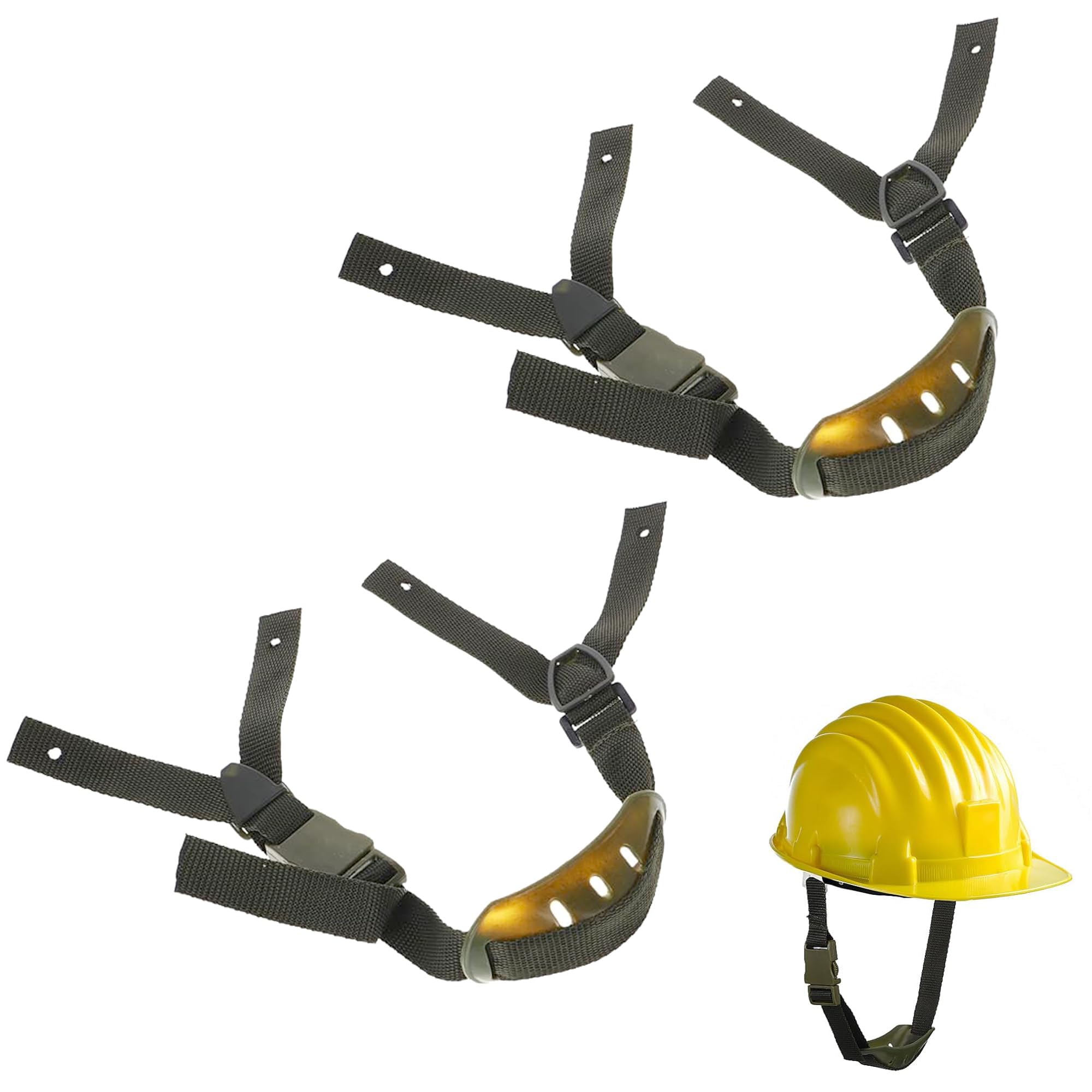 CHENNAN 2 pezzi Cinturino Sottogola Universale Per Elmetto, Sottogola per Elmetto Rimovibile, Sostituzione Casco Cinturino Fissaggio, Sottogola Universale per elmetto con Cinturino Elastico (verde)