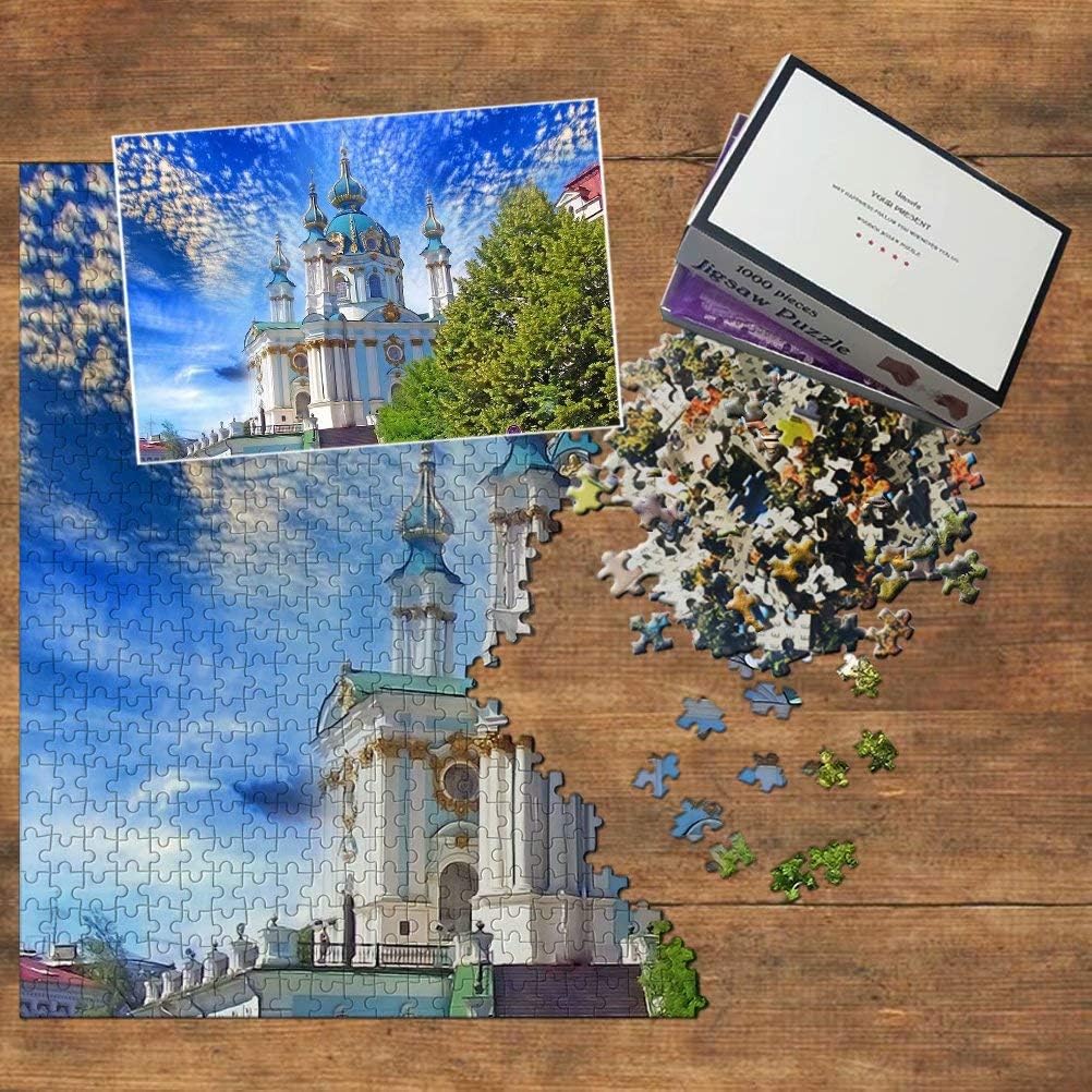Ukraine Jigsaw Puzzle 1000 Piece St. Sophia Cathedral Kiev Ukraine Puzzle Game Artwork Travel Souvenir Wooden
