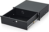 Vista 1 de Gator Rackworks - Cajón estándar de montaje en rack de 3U con cerradura 14.2 pulgadas de profundidad (GRW-DRW3), color negro