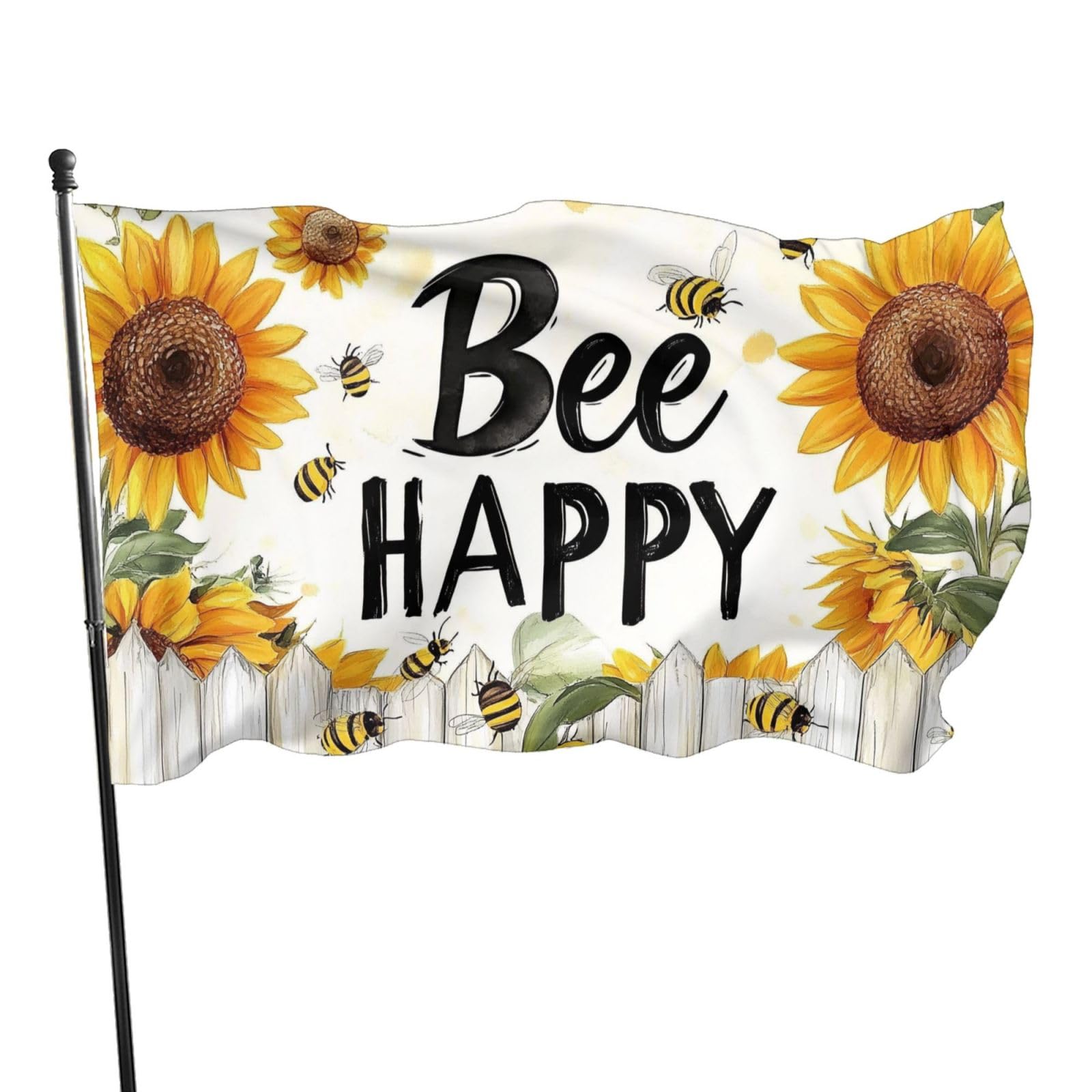 BoltPack Sunflower Print Garden Flag 90x150cm Seasons Holiday Flag With Grommets For Outdoor Decorations Party Supplies