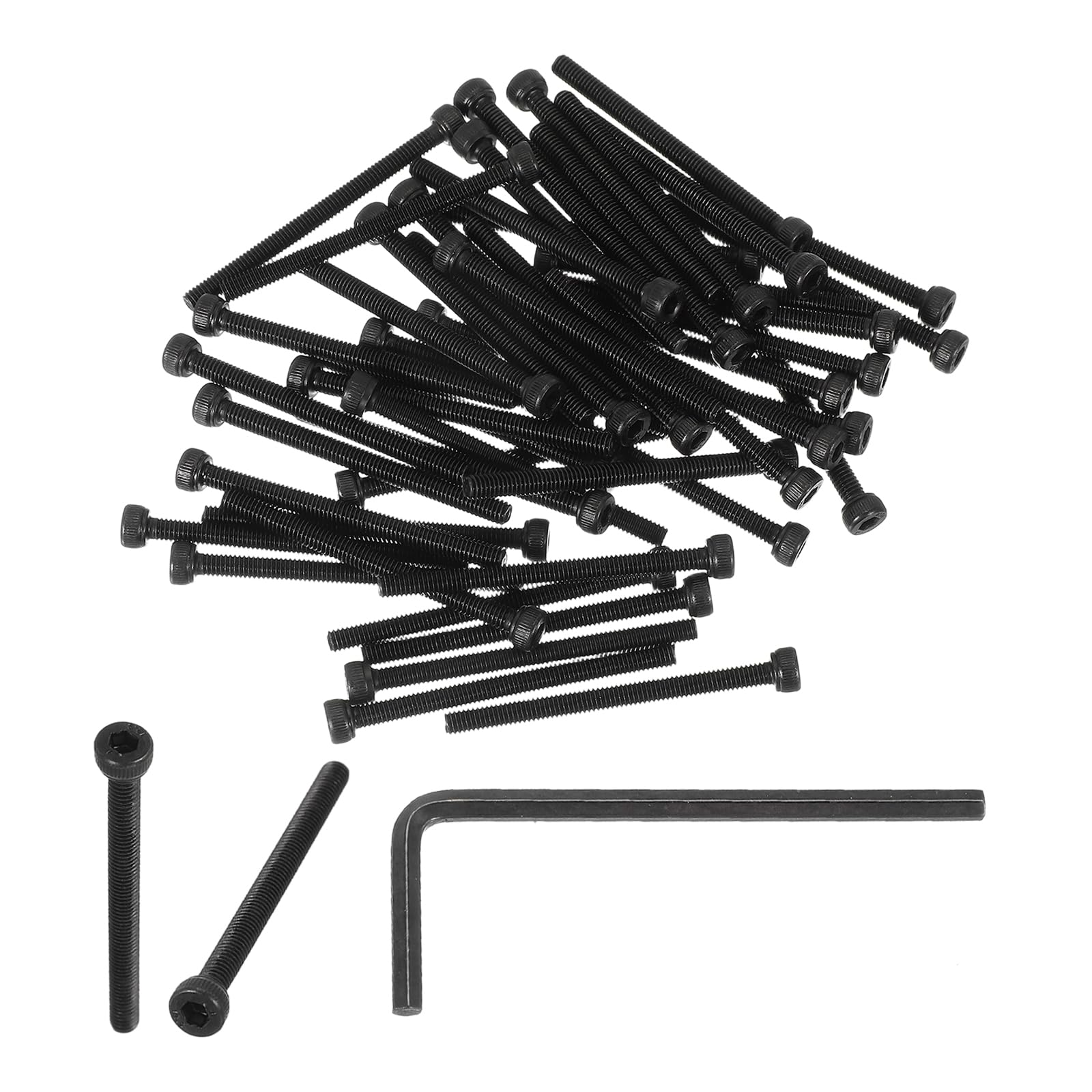 PATIKIL M4 x 50mm Hex Socket Head Screws Cap Bolt