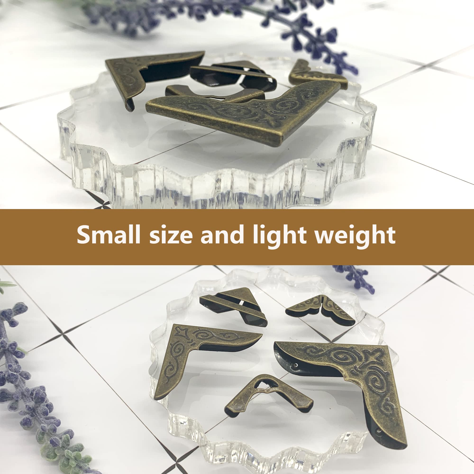 60 Protezioni Angolari In Metallo Per Libri, Stile Vintage, Per Album Di Ritagli, Menù, Album, Quaderni, Cartelle