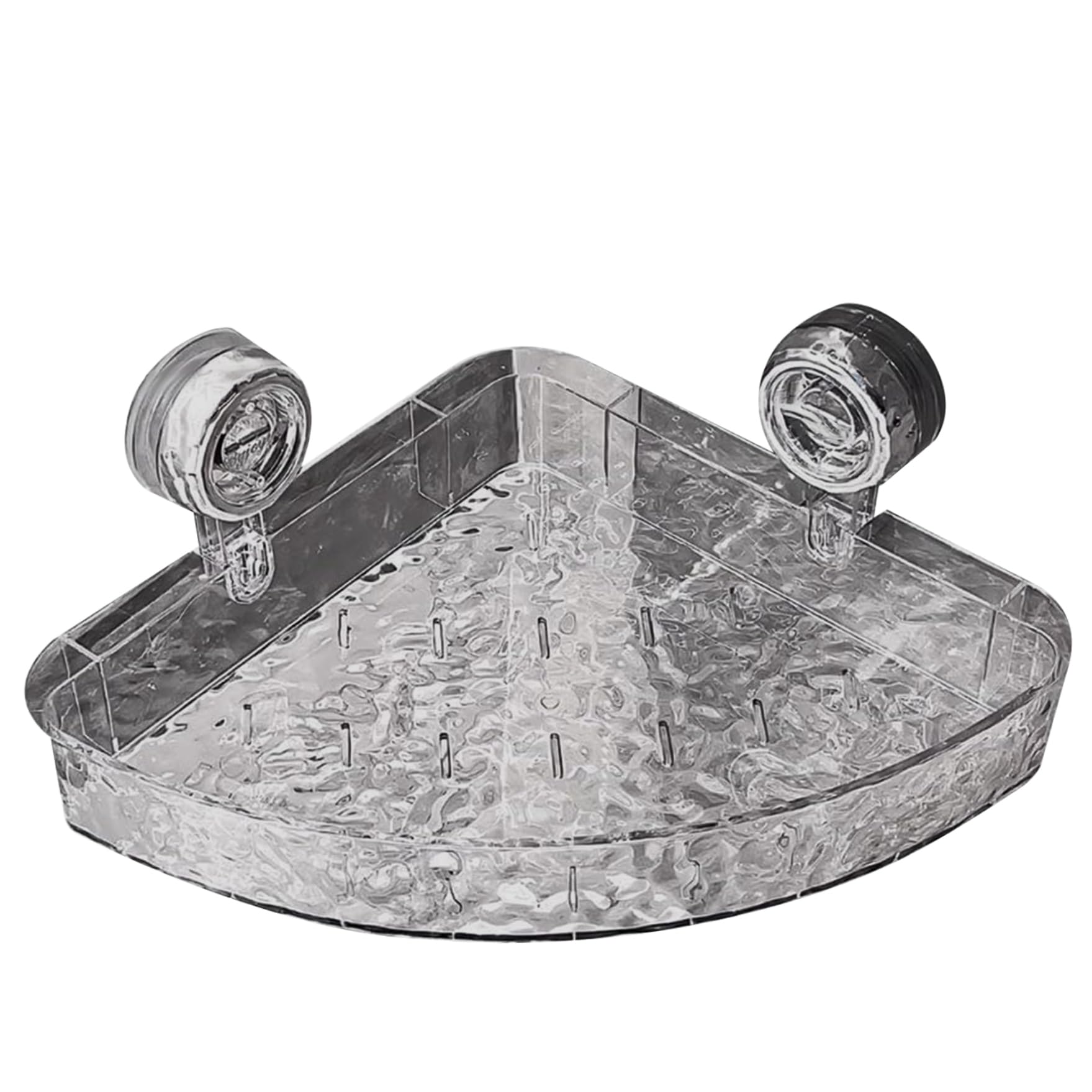 Étagère de salle de bain sans perçage supportant 10 kg avec ventouse d'angle