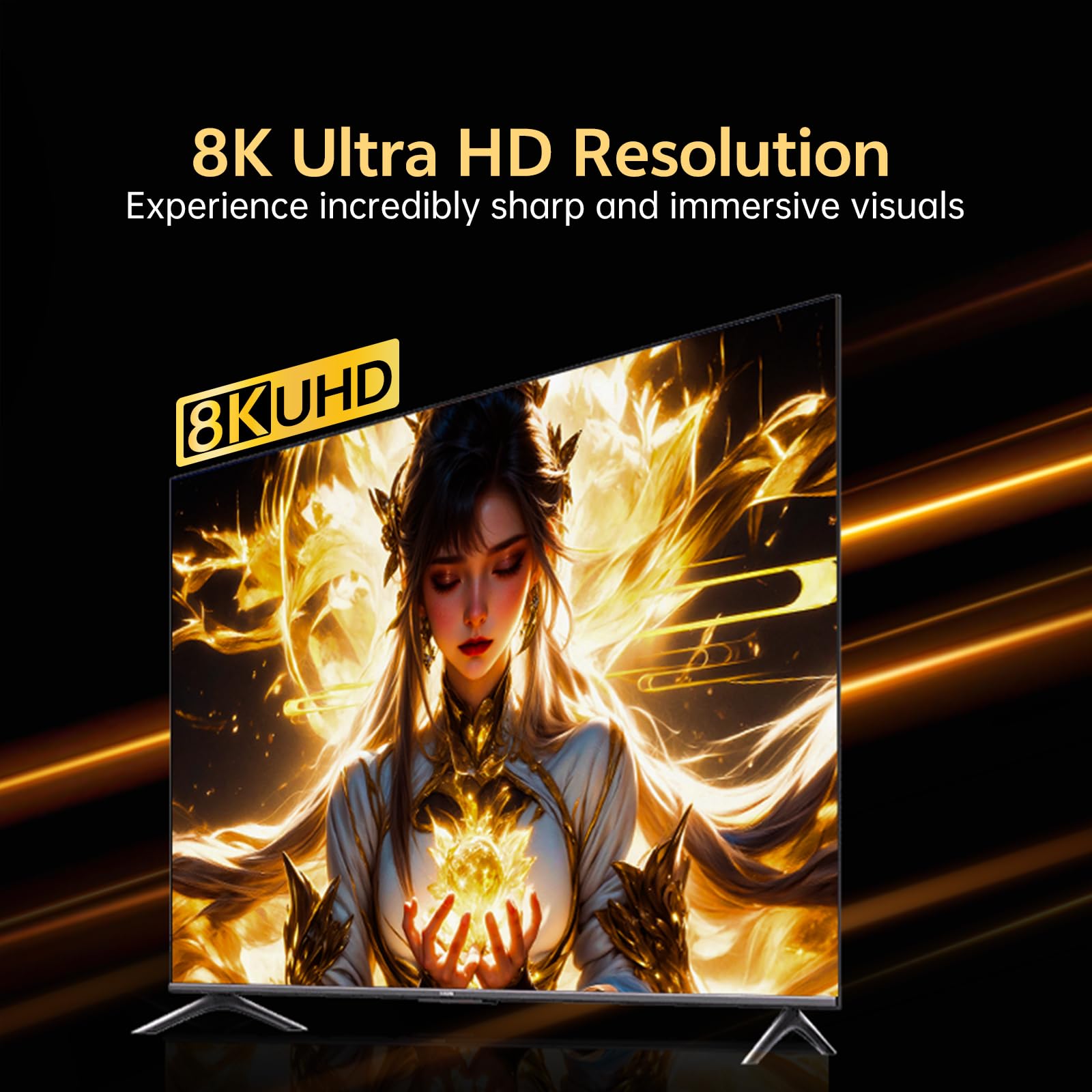 Cable HDMI activo a DisplayPort de 1 m, 8 K a 60 Hz, 4 K a 120 2 K a 240 Hz, unidireccional de fuente HDMI 2.1 a DP1.4, compatible con HDR VRR de 10 bits, compatible con PS5 Xbox Swith Dock PC