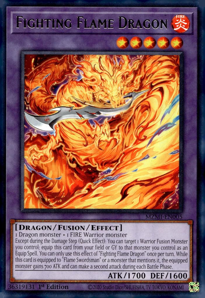 Amazon.com: Fighting Flame Dragon - MZMI-EN005 - Rare - 1st