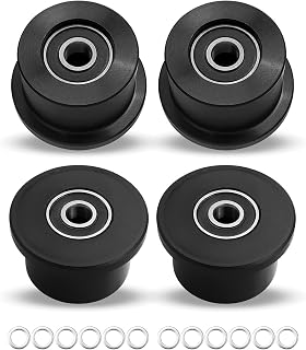 Upgrade Machined Wheels Rollers Fit for Total Gym 1000 Achiever Force Gold Max Platinum Platinum Plus Pro Supra Supreme Ultima Ultra XLI, Rollers Replacement Set 4 Pack