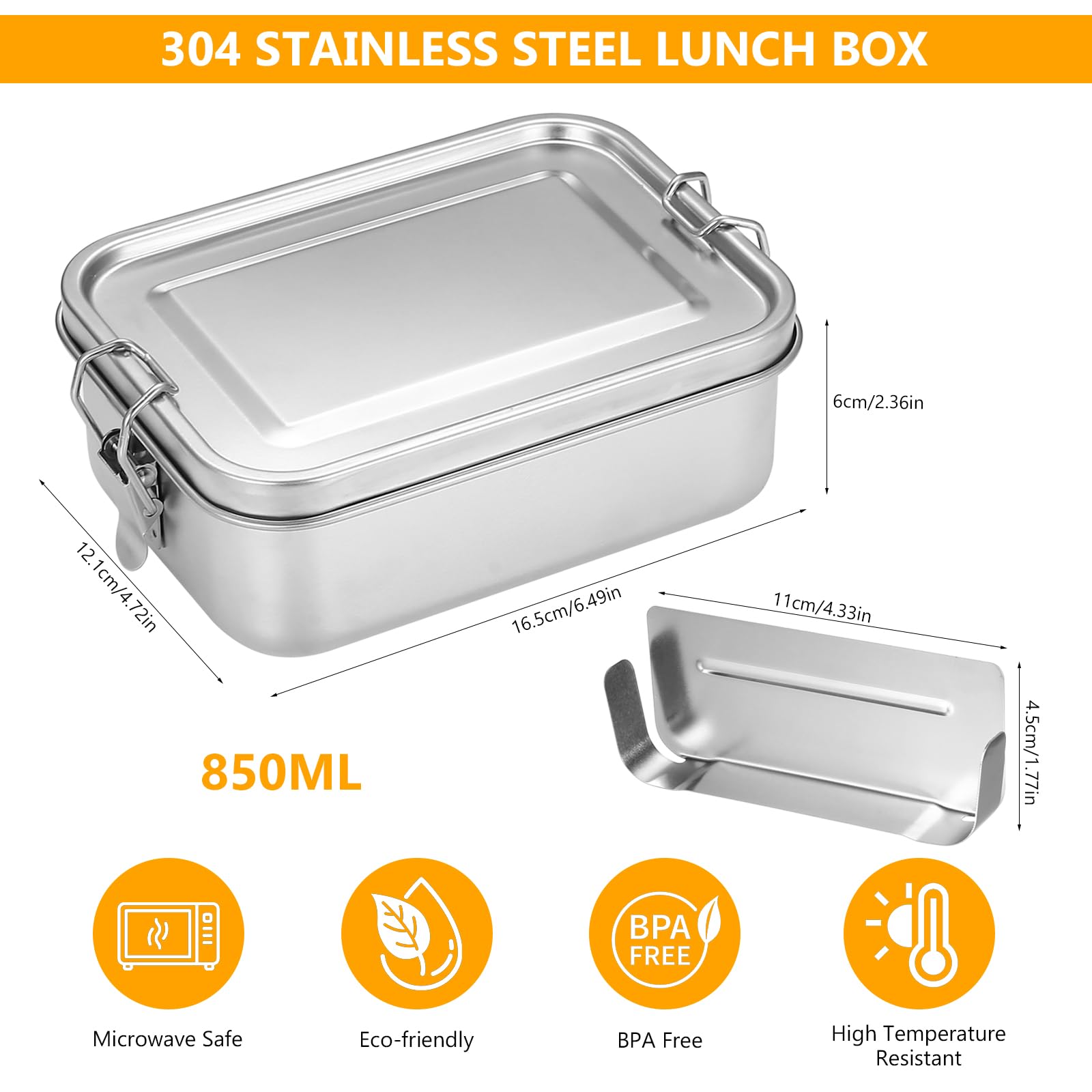 Contenitore per il pranzo in acciaio inossidabile per adulti da 27oz/40oz con co
