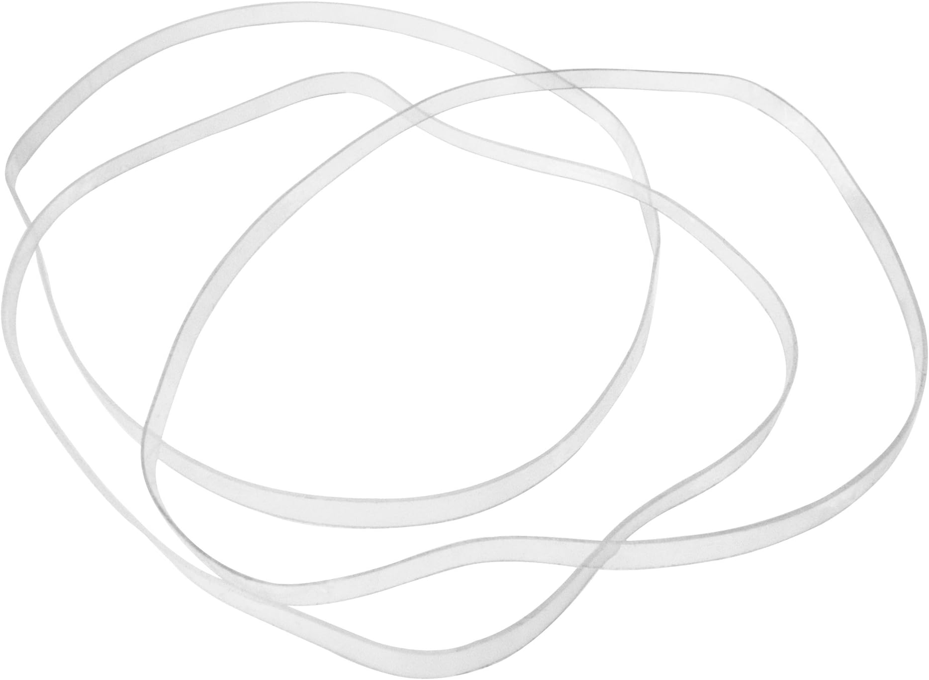 HANGERWORLD 230 Strong Clear Heavy Duty Latex-Free Elastic Bands 120mm School Office Home Stationery
