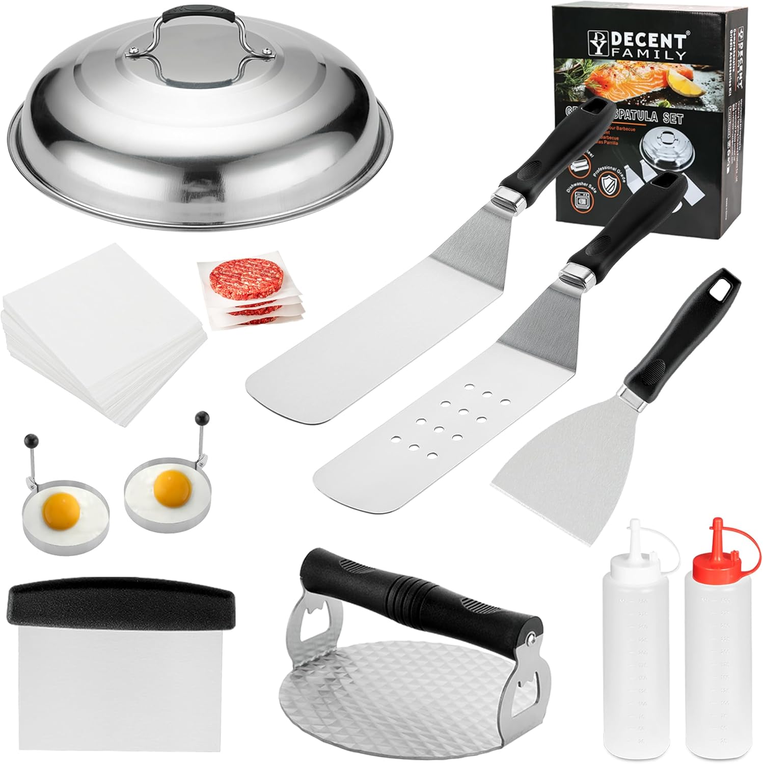 DY DECENT FAMILY Griddle Accessories Kit, 11PCS Flat Top