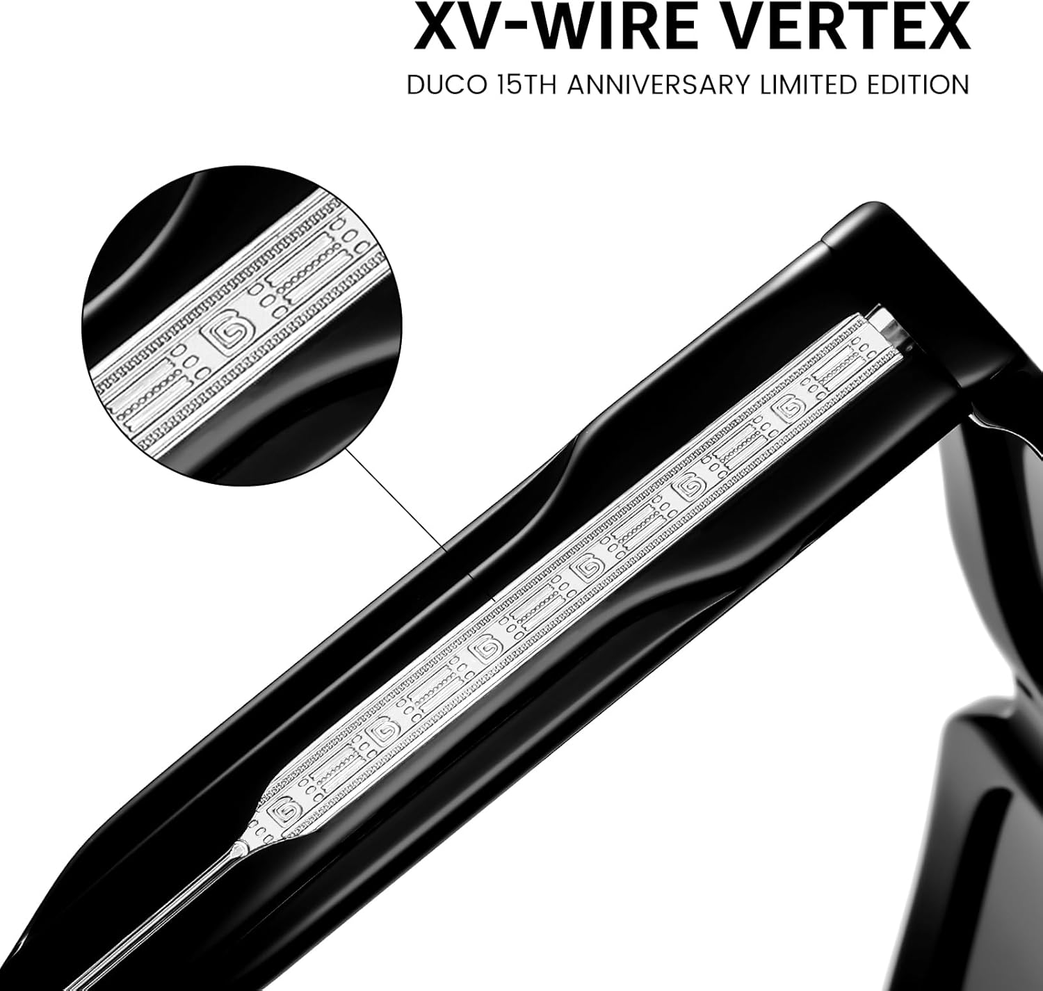 DUCO Retro Squar Acetate Polarized Sunglasses for Men Women UV400 Protection Shades Driving Hiking Glof Sun Glass DC2342 - Image 5