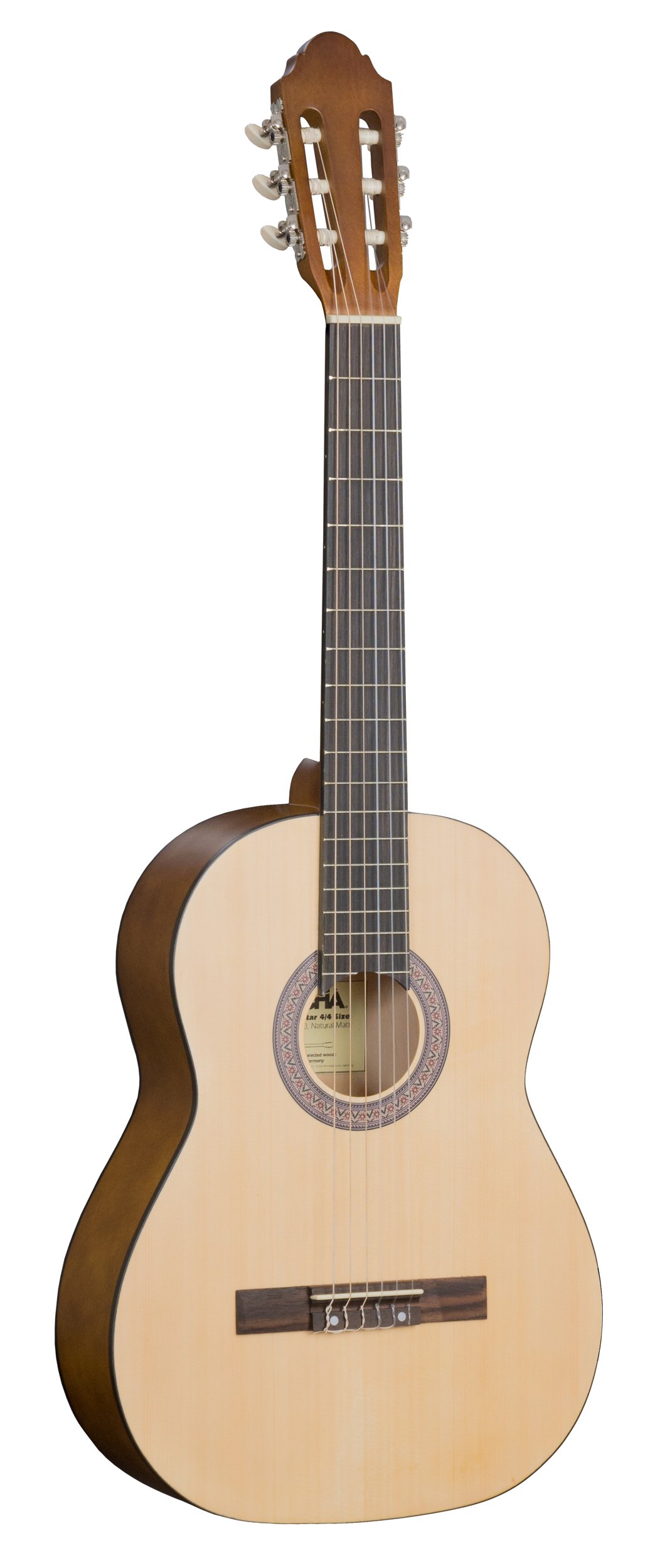 Cascha 4/4 Konzertgitarre I Klassische Gitarre für Anfänger I Gitarren Set mit 3 Plektren Stimmgerät Gitarrenschule & Gigbag I Akustik-Gitarre mit Nylon-Saiten I Classical Acoustic Guitar