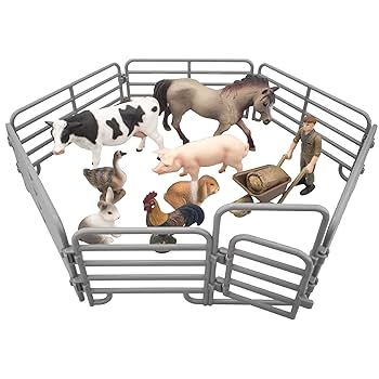 Amazon.co.jp: TOYMANY 動物フィギュア 農場動物フィギュア