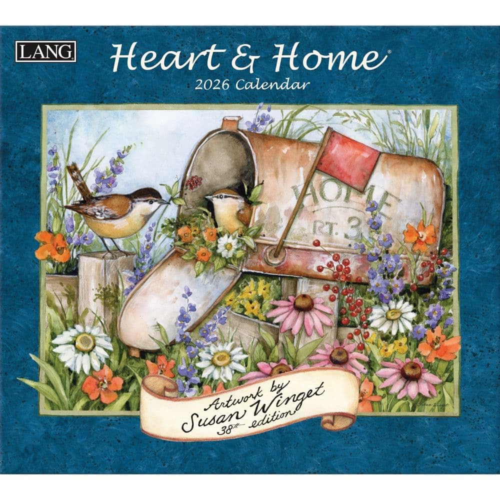 Locker.Ink | Get Ready for Spring 2026 with These Beautiful Wall Calendars Lang Heart & Home 2026 Wall Calendar
