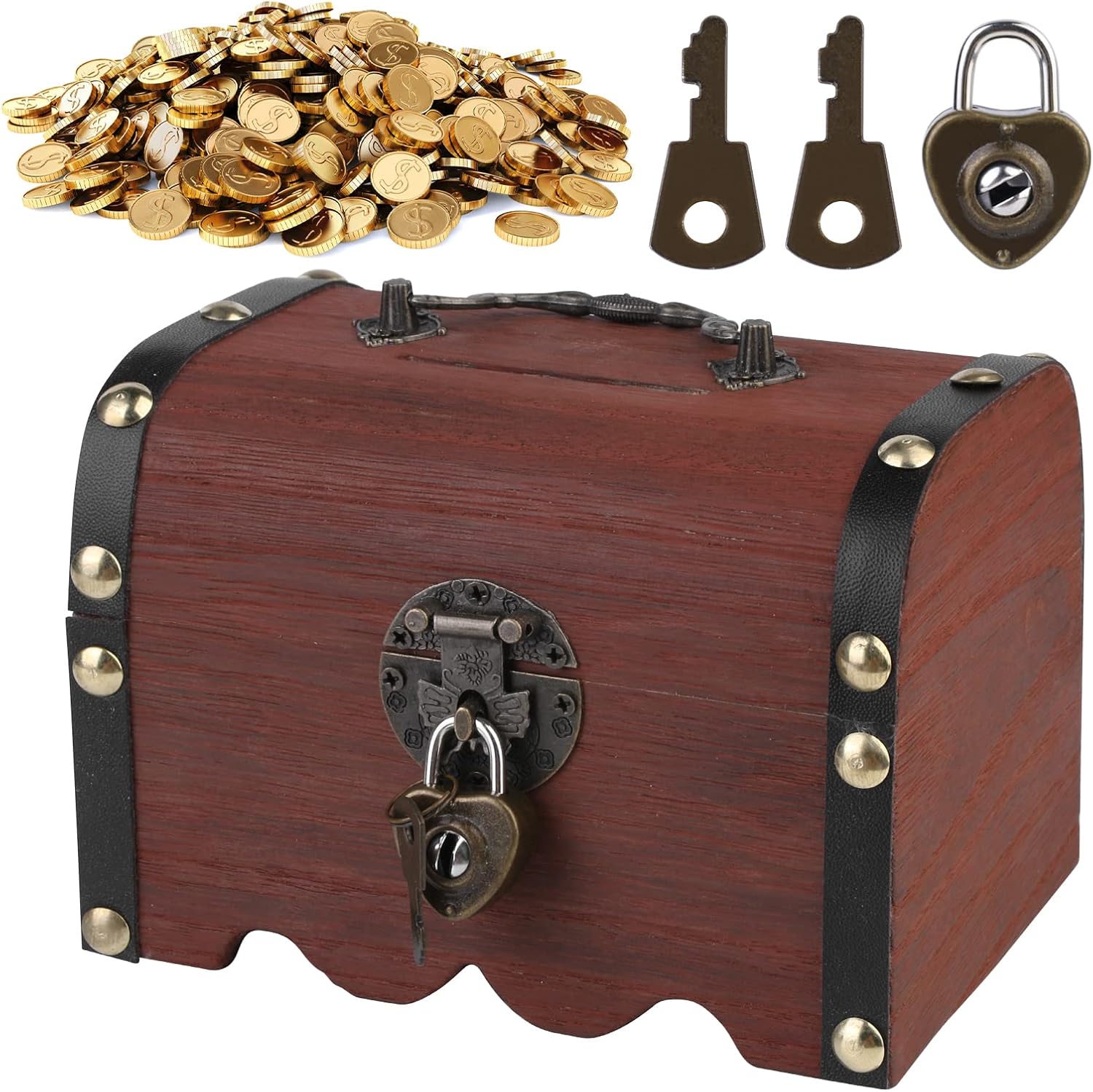Boîte à Bijoux, Coffre à Bijoux Verrouillable avec Clef ,Organisateur à Bijoux pour Femme Colliers Boucles d'oreilles Doigtés - Maison