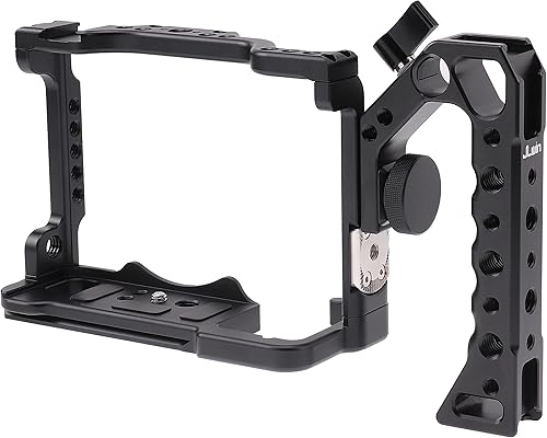 Miniatura 4 de Jaula para cámara Sony A7 IV A7S III DSLR, jaula con mango y liberación rápida 14 pulgadas 38 pulgadas tornillo de expansión de micrófono monitor