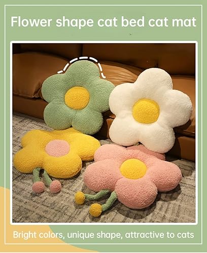 Miniatura 2 de Interesante sofá cama con diseño de flores para gatos, bonita y cómoda, para mascotas, gruesa, antideslizante, suave, para gatos y perros, cojín