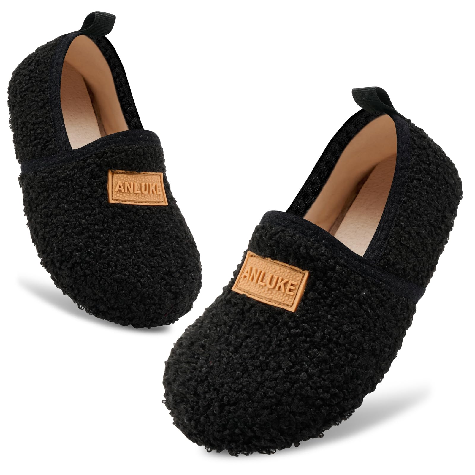 ANLUKE Kids Toddler Slippers Boys Girls Indoor House Shoes Non-Slip Slippers Socks Outdoor Warm Walking Shoe