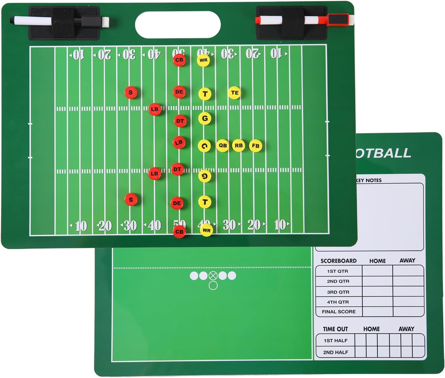 Torlam Baseball Coach Board Dry Erase Baseball