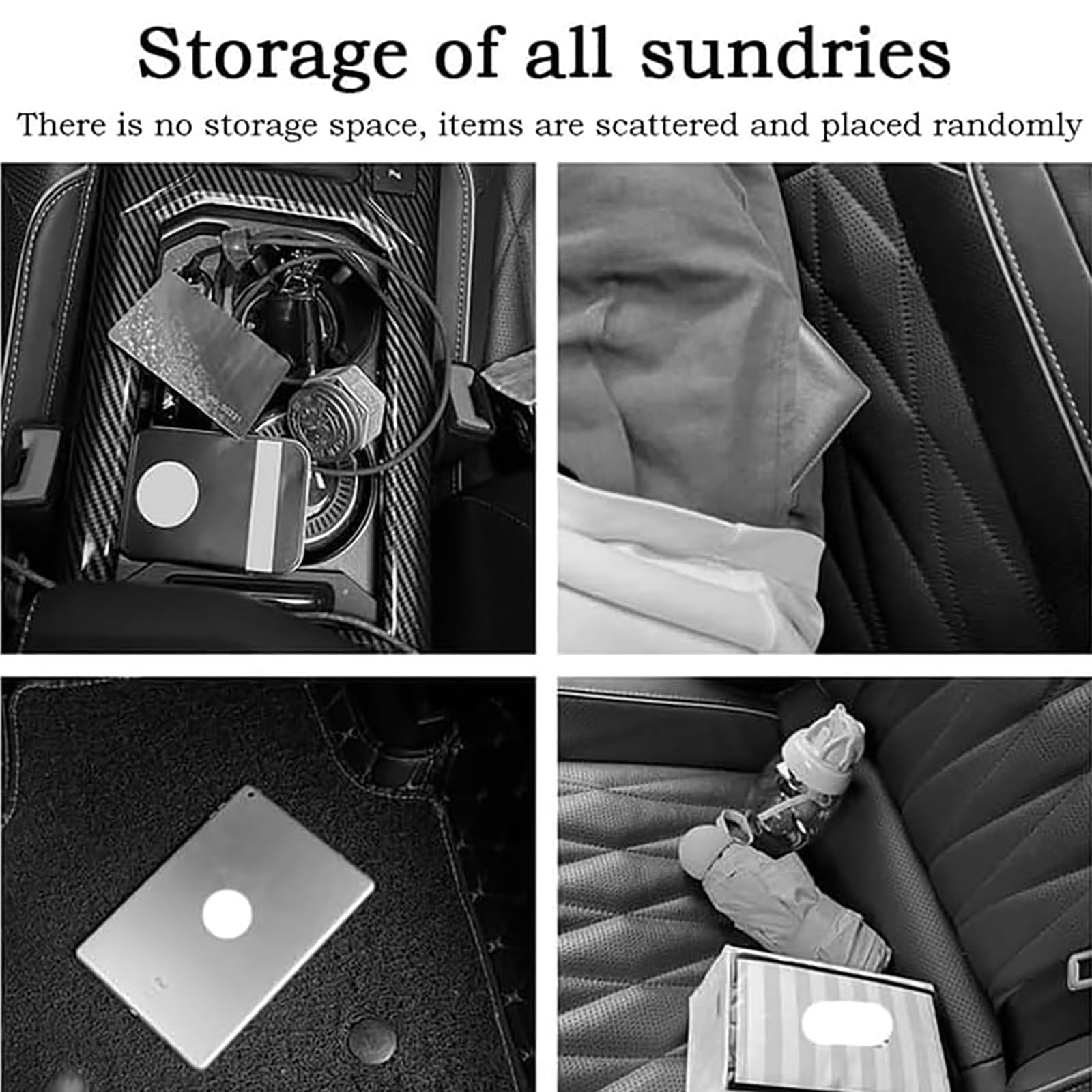 Protezione per Schienale Auto Bambini per Peugeot Rifter 2018 2019, Pelle Organizer Bambino per Sedile Copri Sedile per Seggiolino Impermeabile AntiGraffio Interni Accessorio,A/Black-1PC