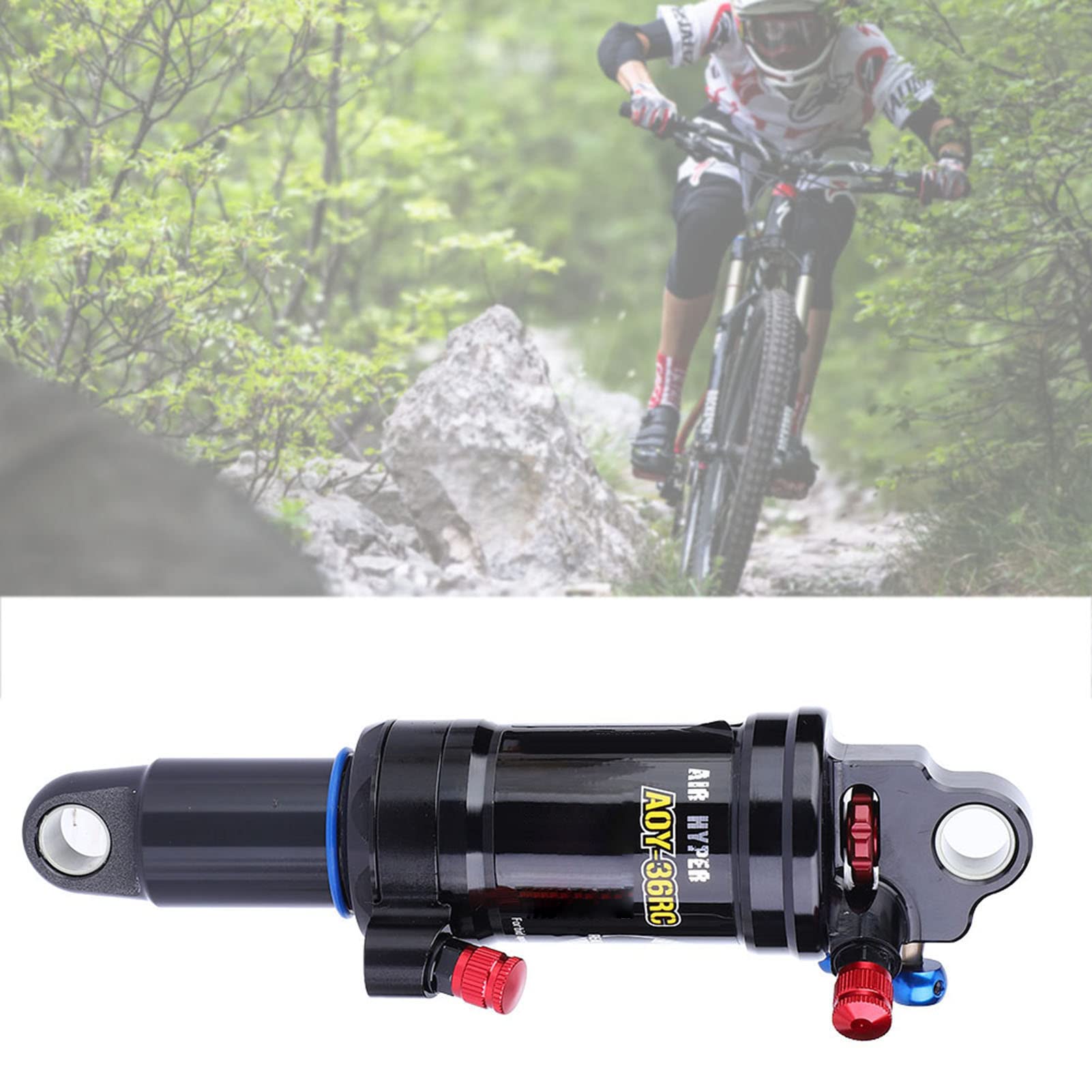 Acouto Amortyzator Rowerowy, Regulowane Ciśnienie Powietrza Hydrauliczne Amortyzatory Tylnego Zawieszenia do Skuterów Gazowych Mini Motocykle Elektryczne Dirt Bike ATV