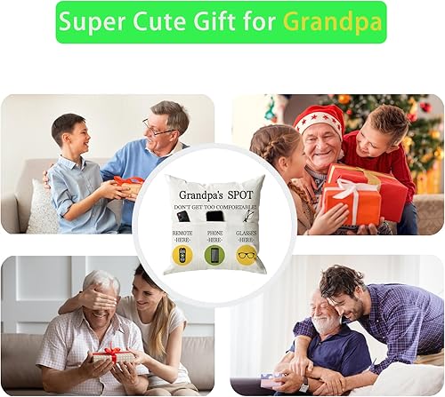 Vista 70 de ONFAON Juego de 4 fundas de almohada rojas con árboles de Navidad, 18 x 18 pulgadas, decoración de Navidad y vacaciones de invierno para sofá